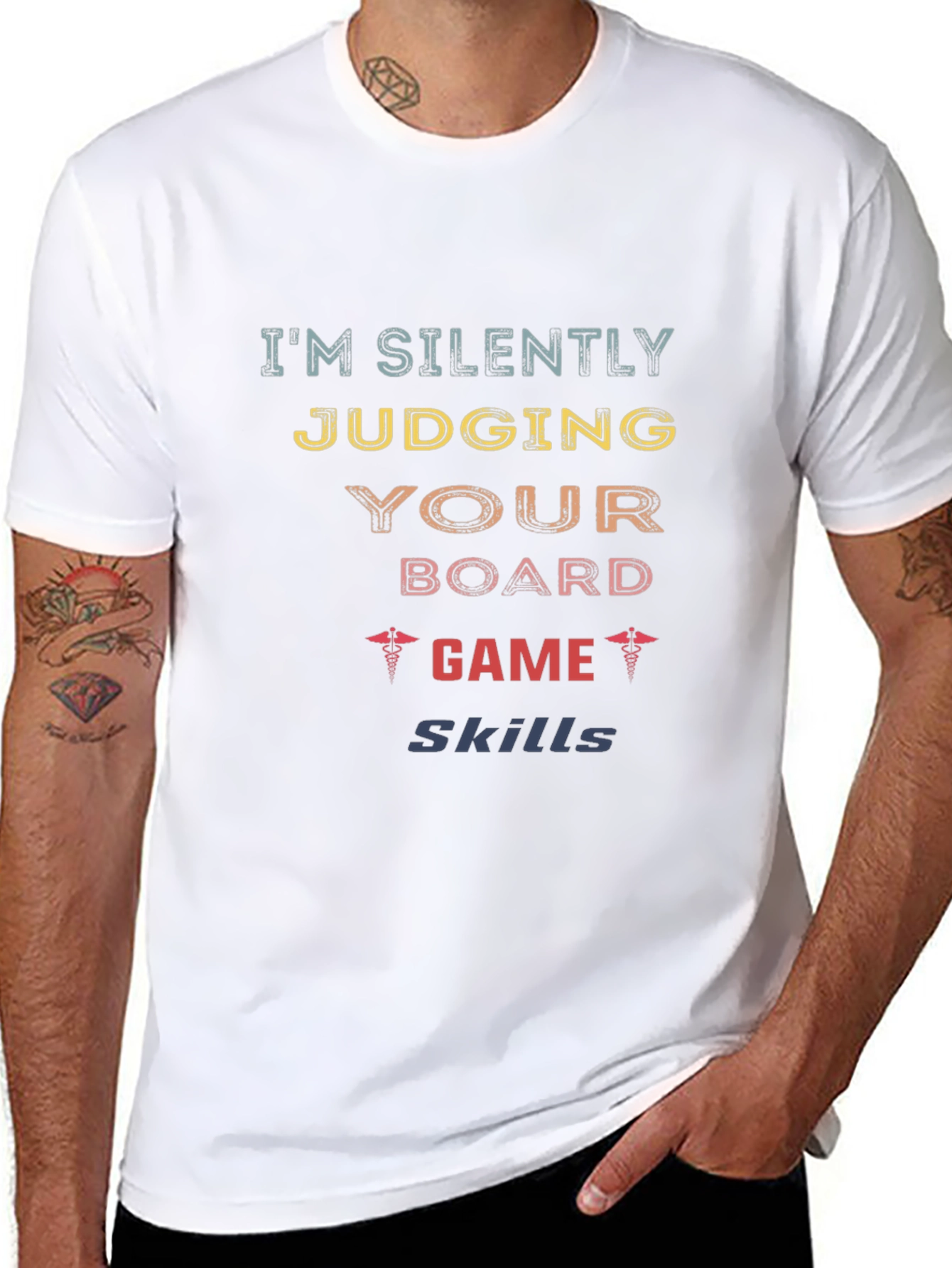Silently Judging Board Game Skills T-Shirt