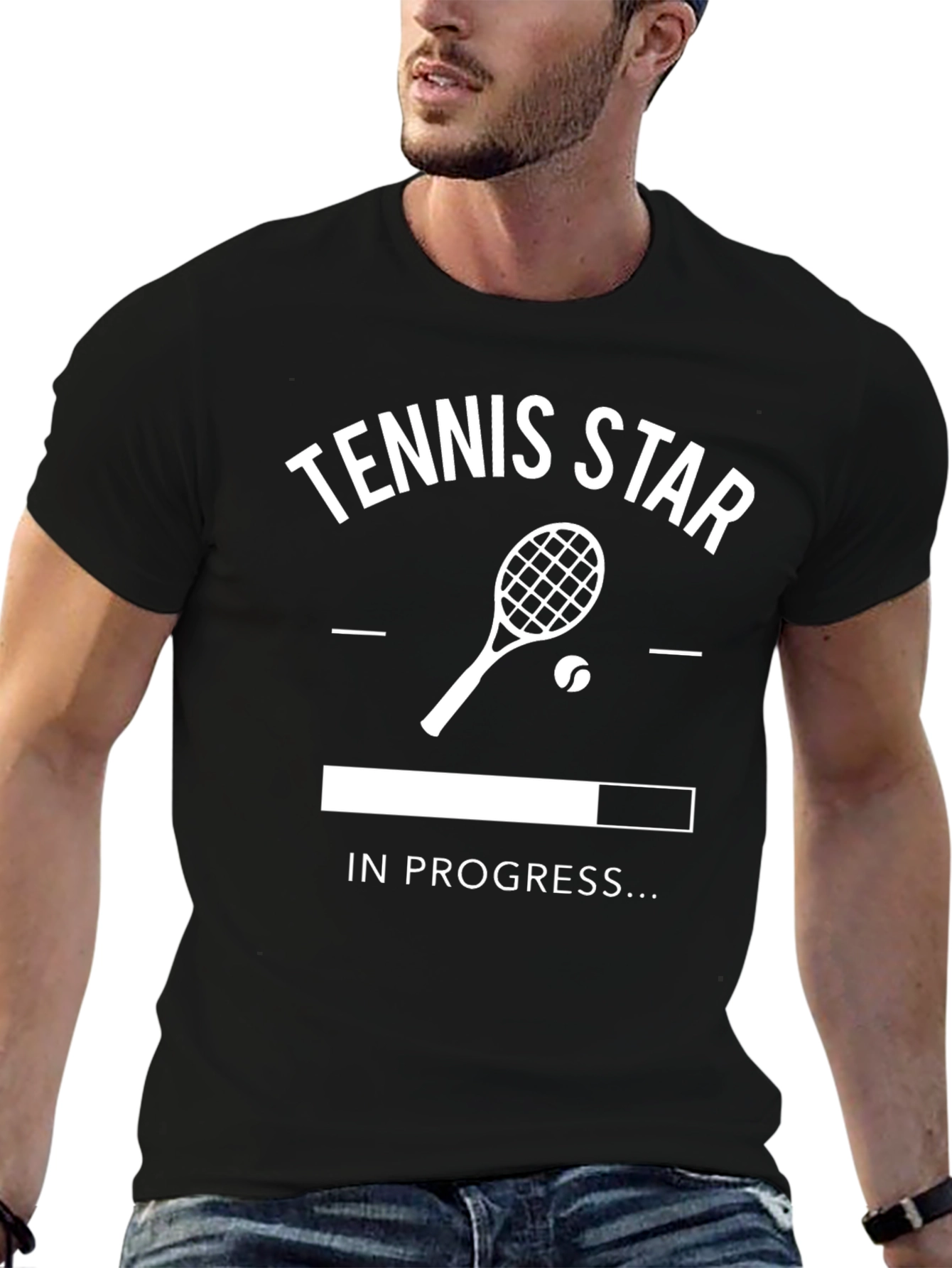 Tennis Star In Progress Graphic Tee