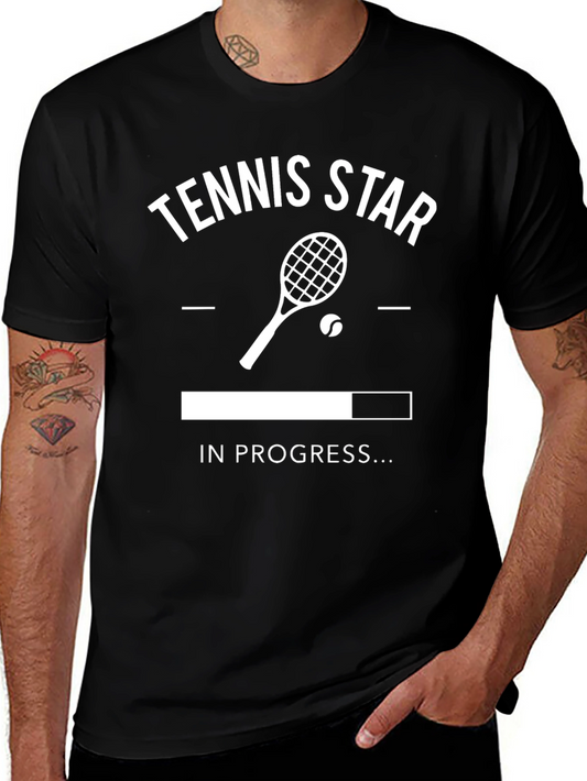 Tennis Star In Progress Graphic Tee