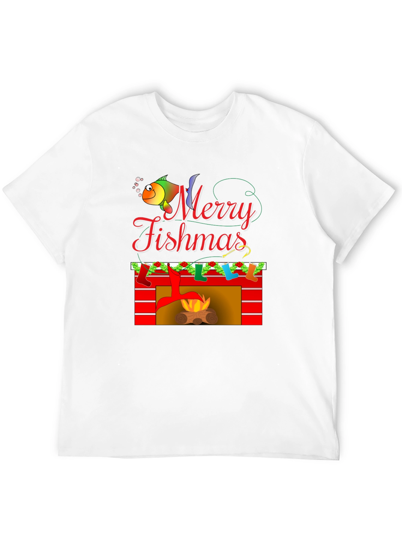 Merry Fishmas Graphic Tee