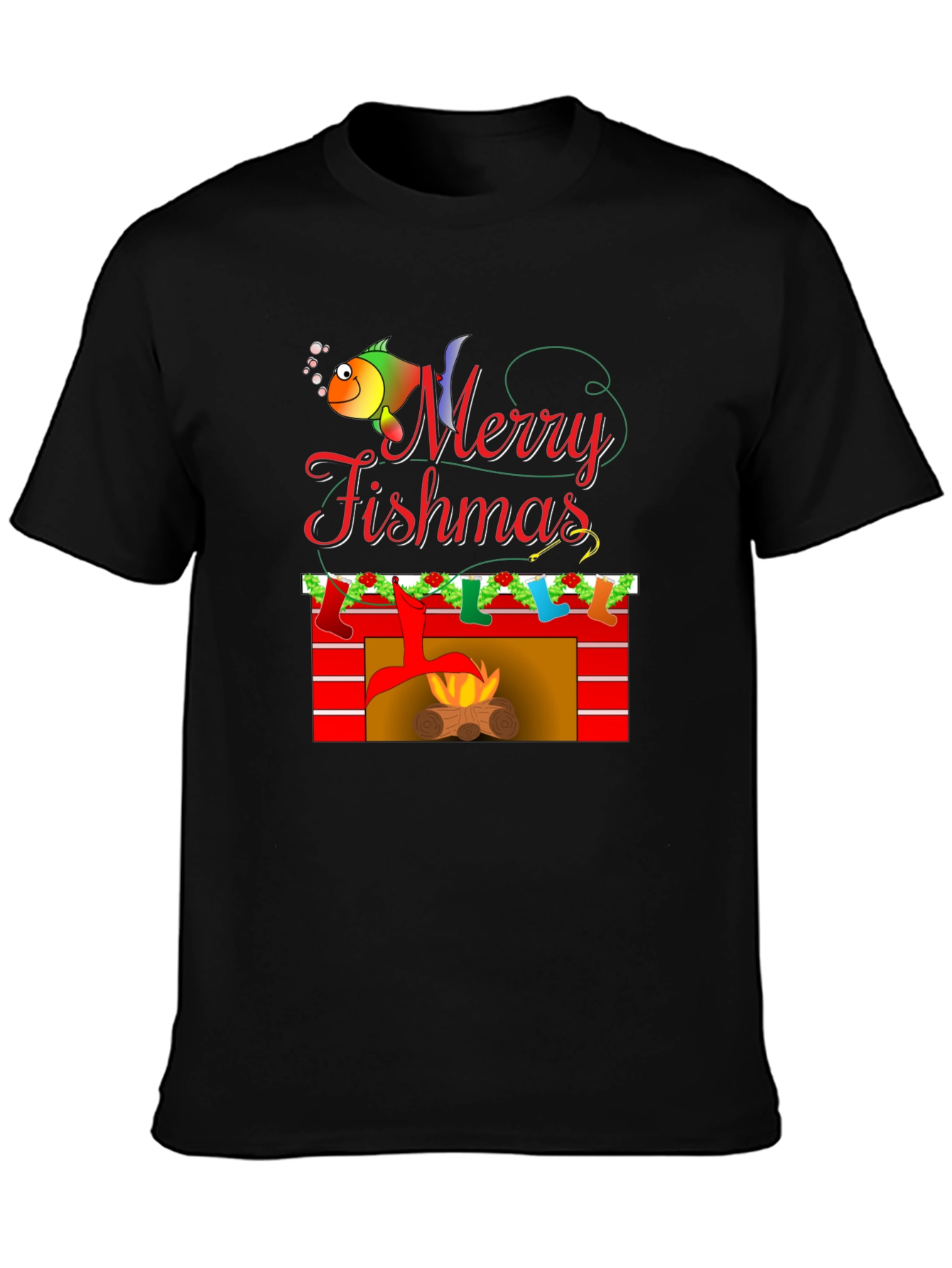 Merry Fishmas Graphic Tee