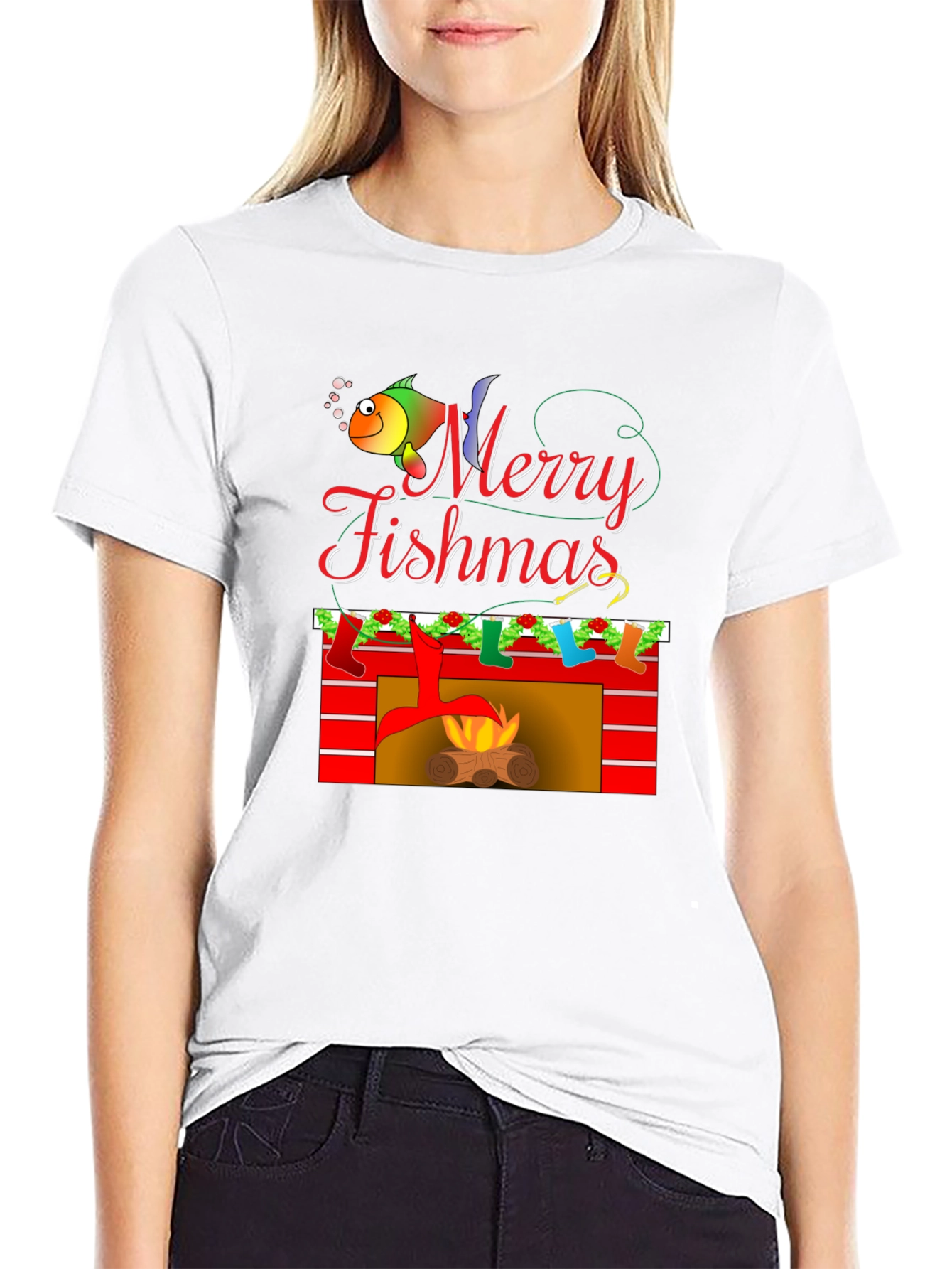 Merry Fishmas Graphic Tee