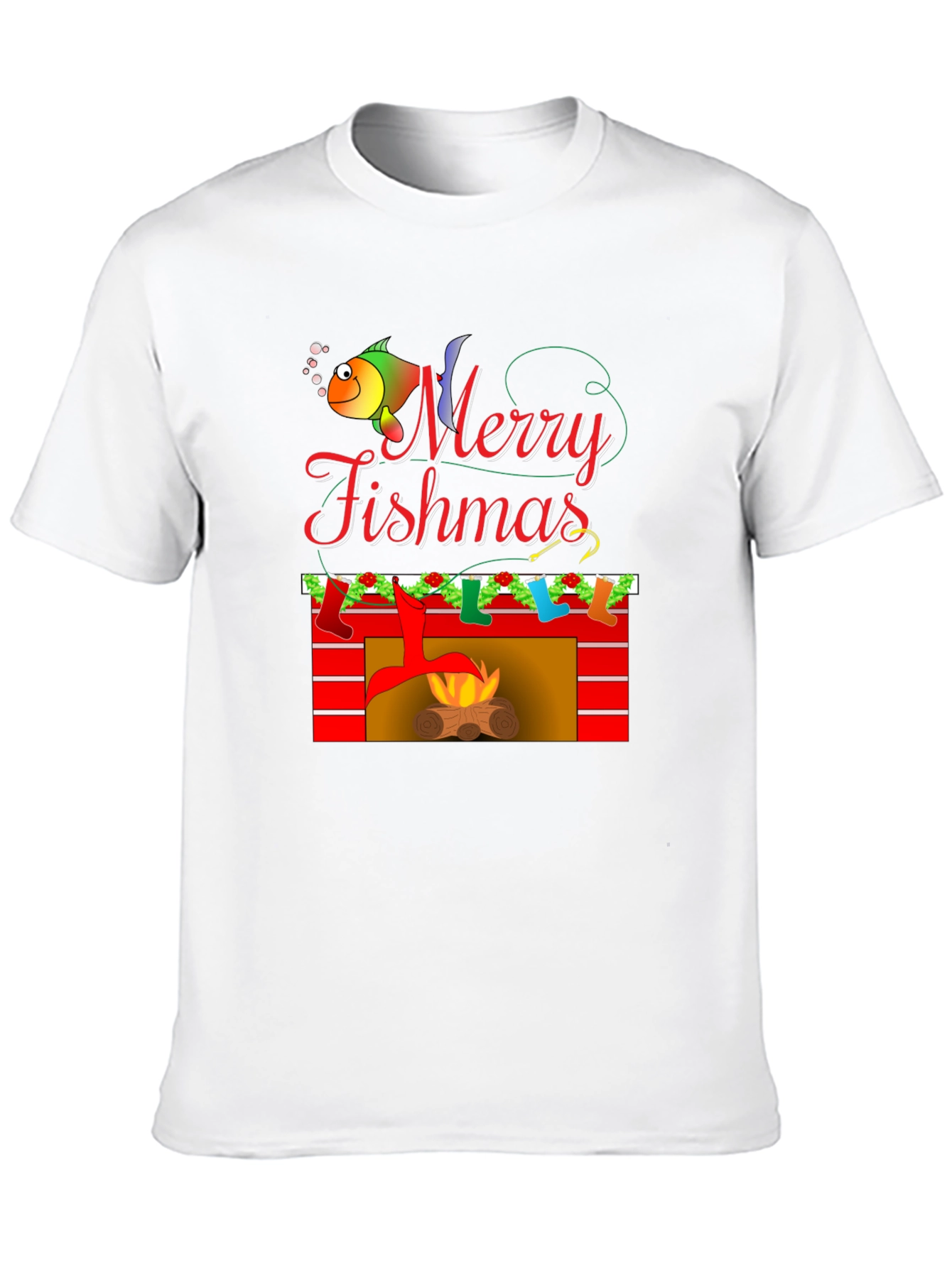 Merry Fishmas Graphic Tee