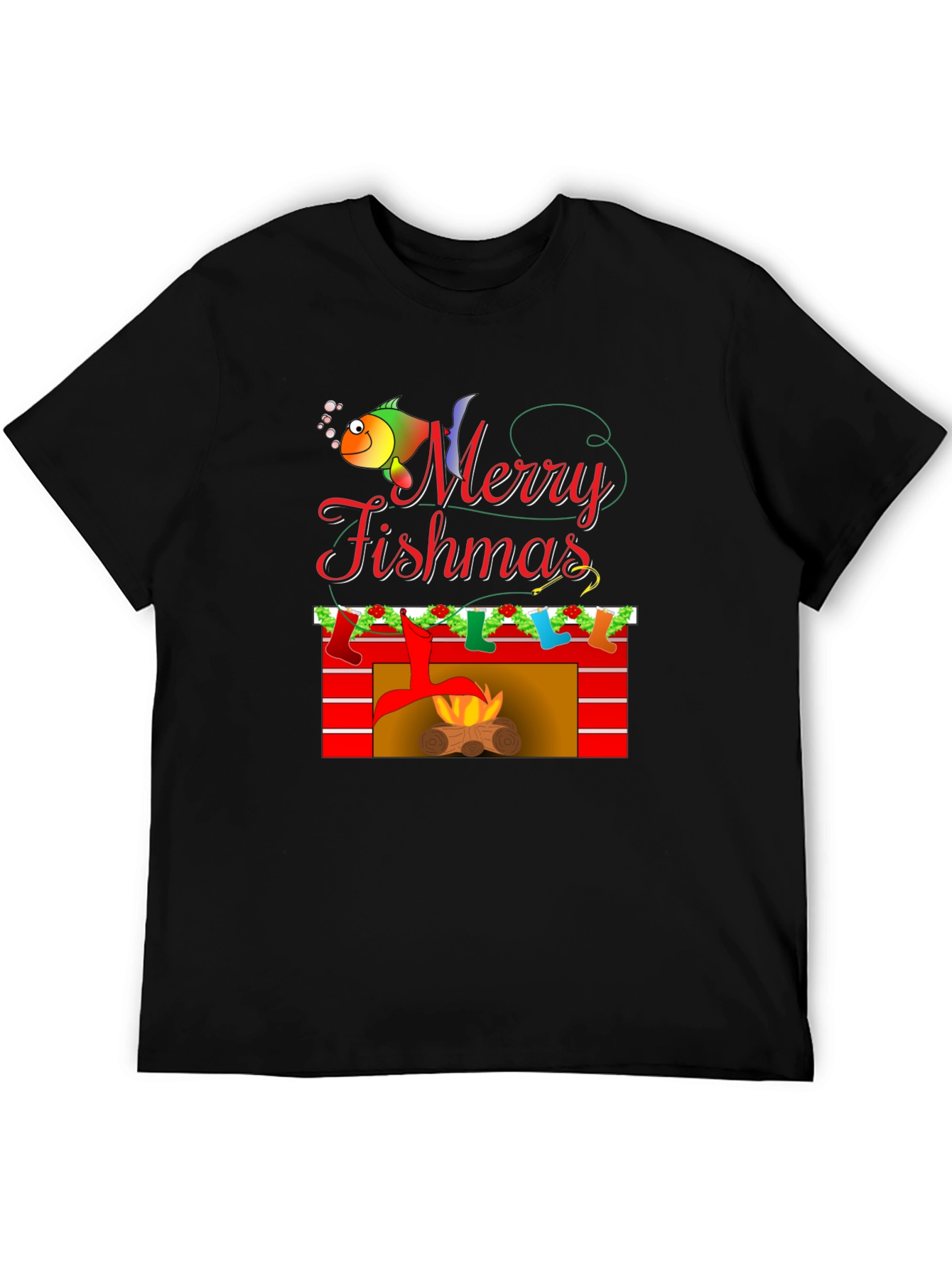 Merry Fishmas Graphic Tee