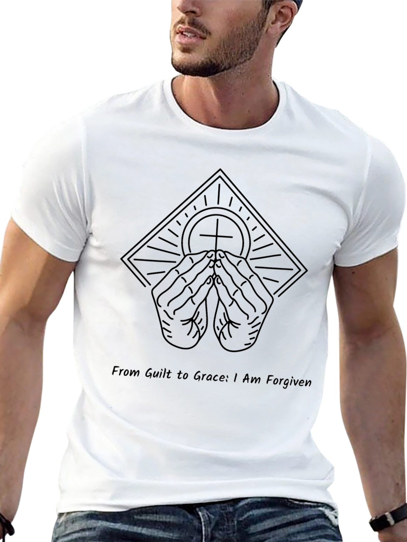 Forgiven Graphic Tee - Guilt to Grace T-Shirt