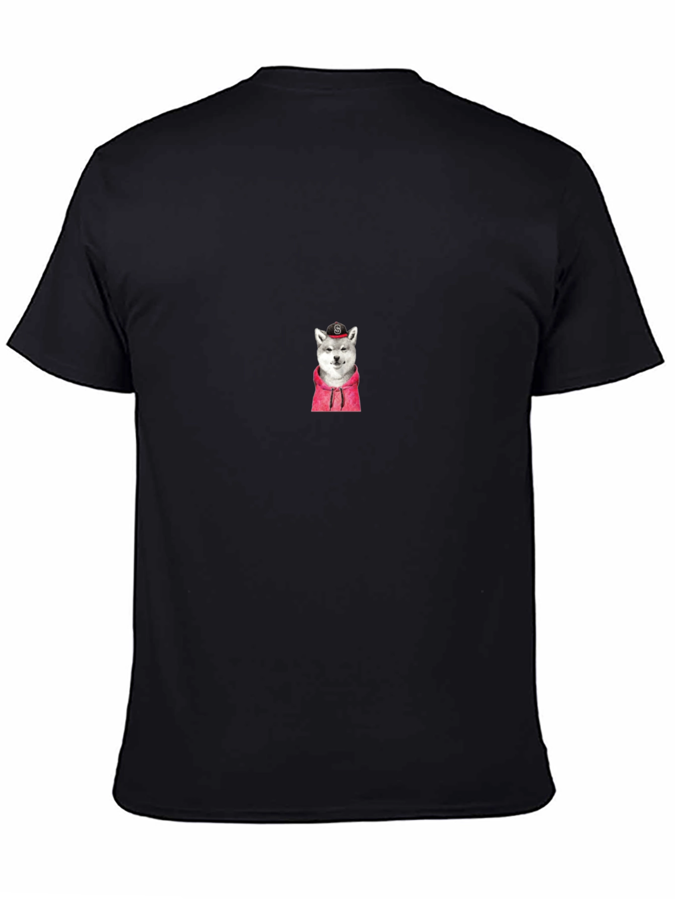 Cool Dog Graphic Black T-Shirt