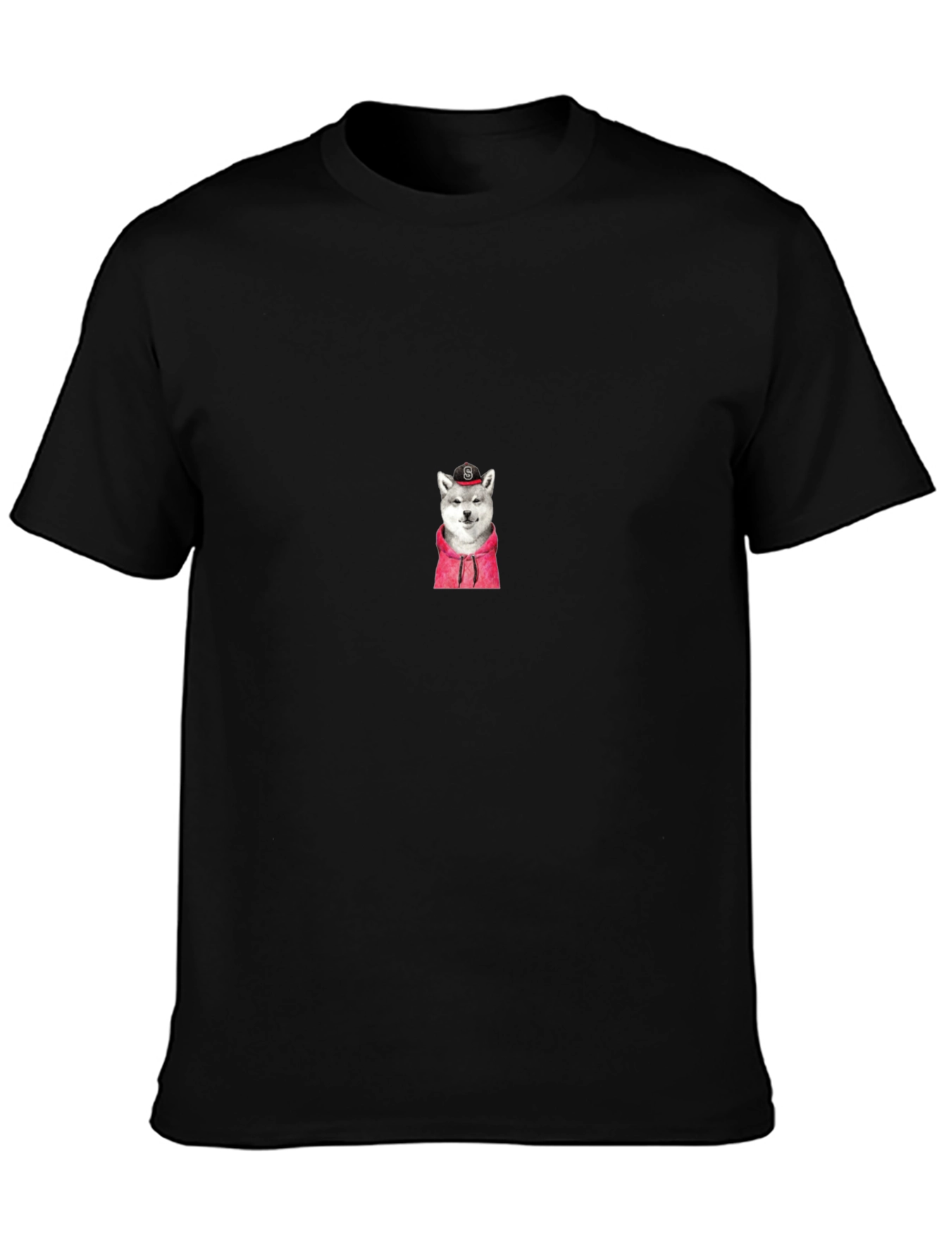 Cool Dog Graphic Black T-Shirt