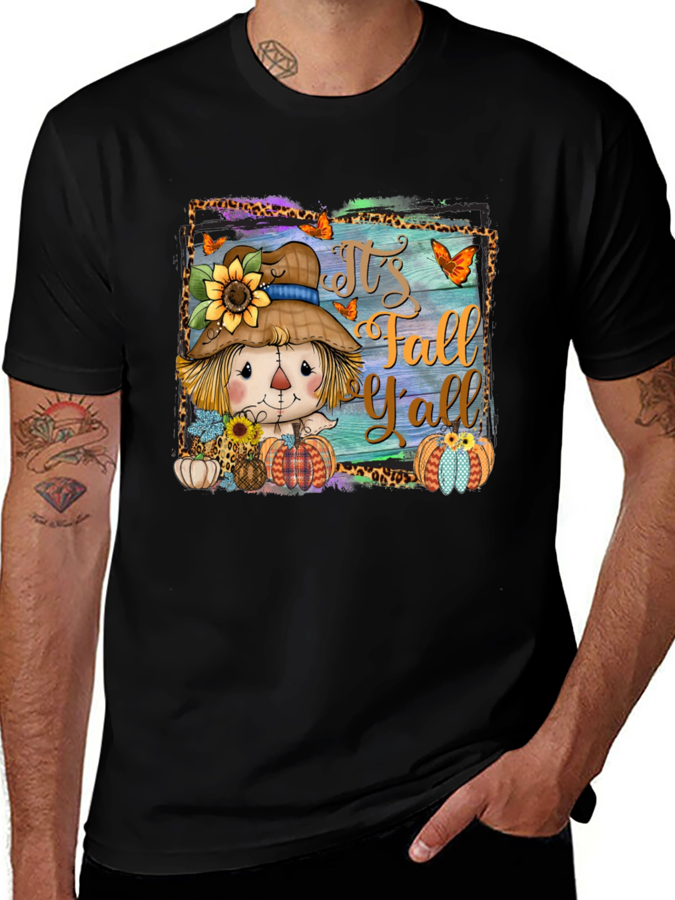 Fall Yall Scarecrow Graphic Tee