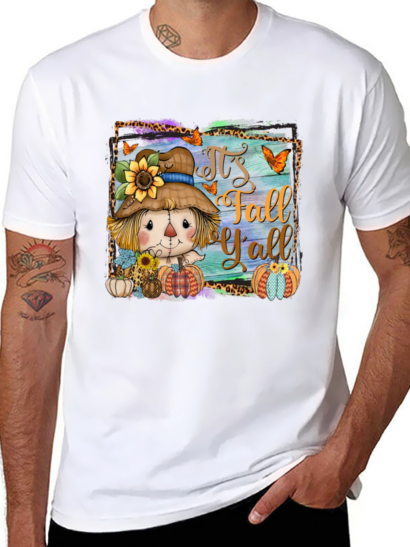 Fall Yall Scarecrow Graphic Tee
