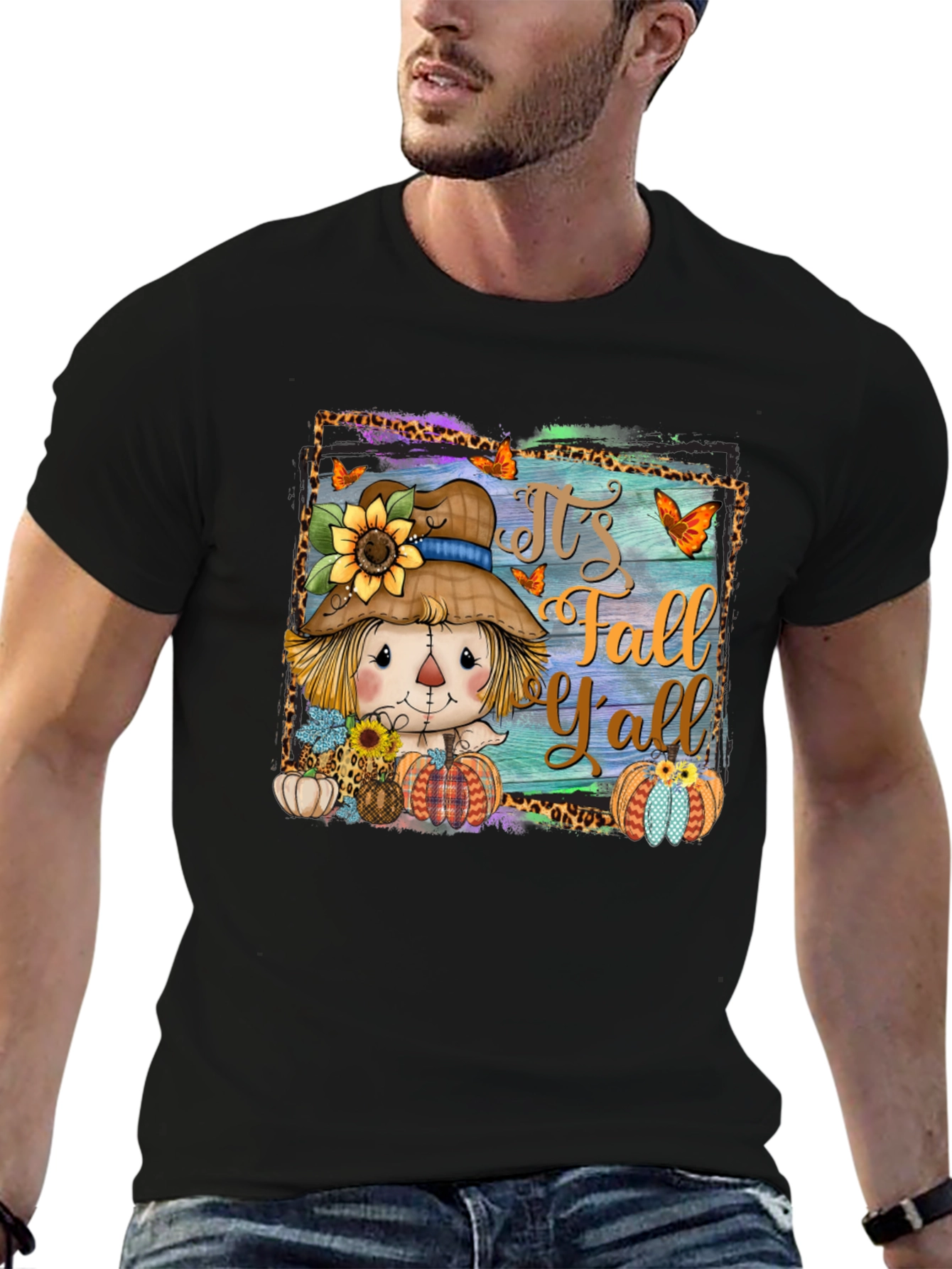 Fall Yall Scarecrow Graphic Tee