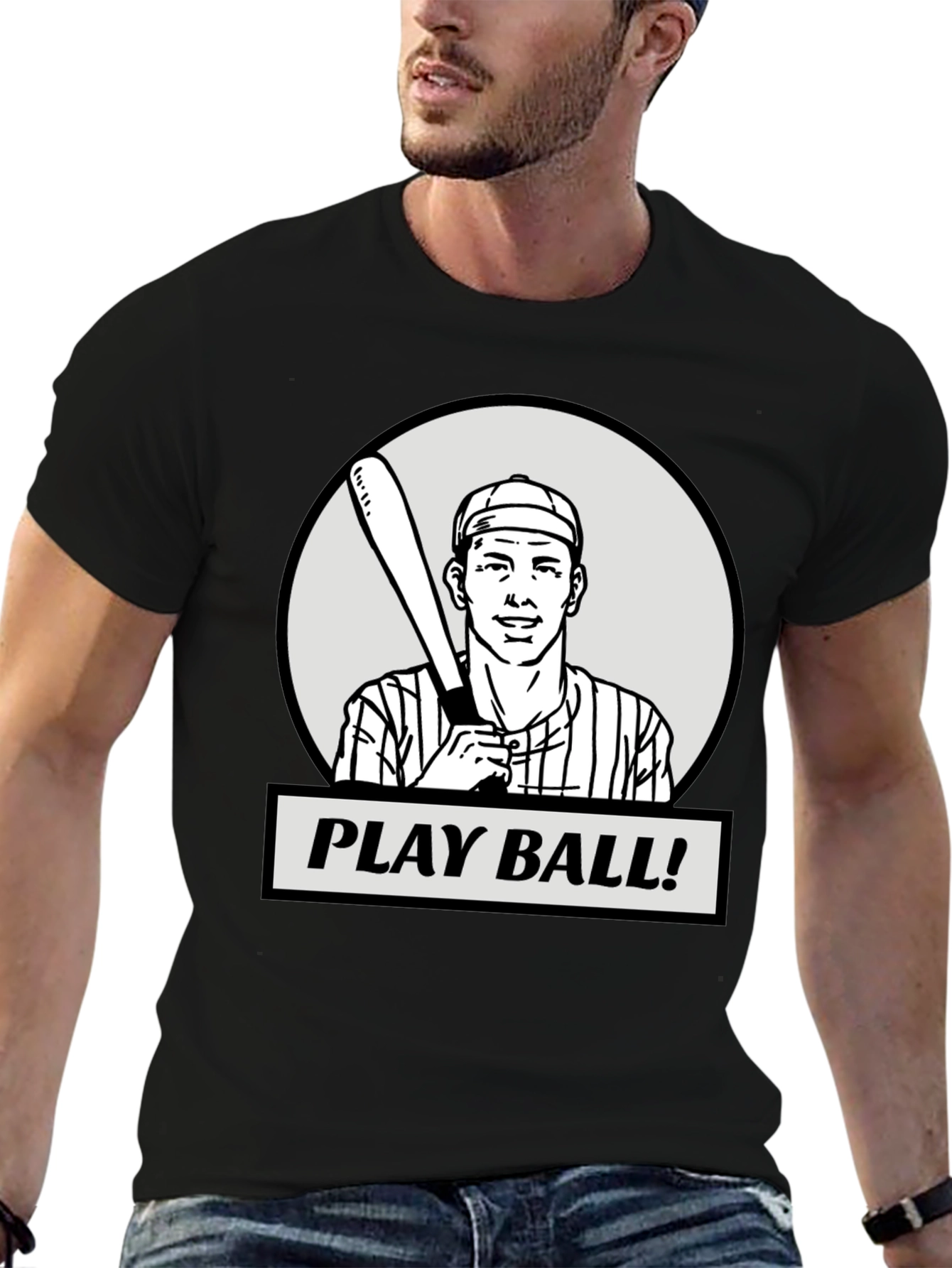 Play Ball Baseball Graphic T-Shirt