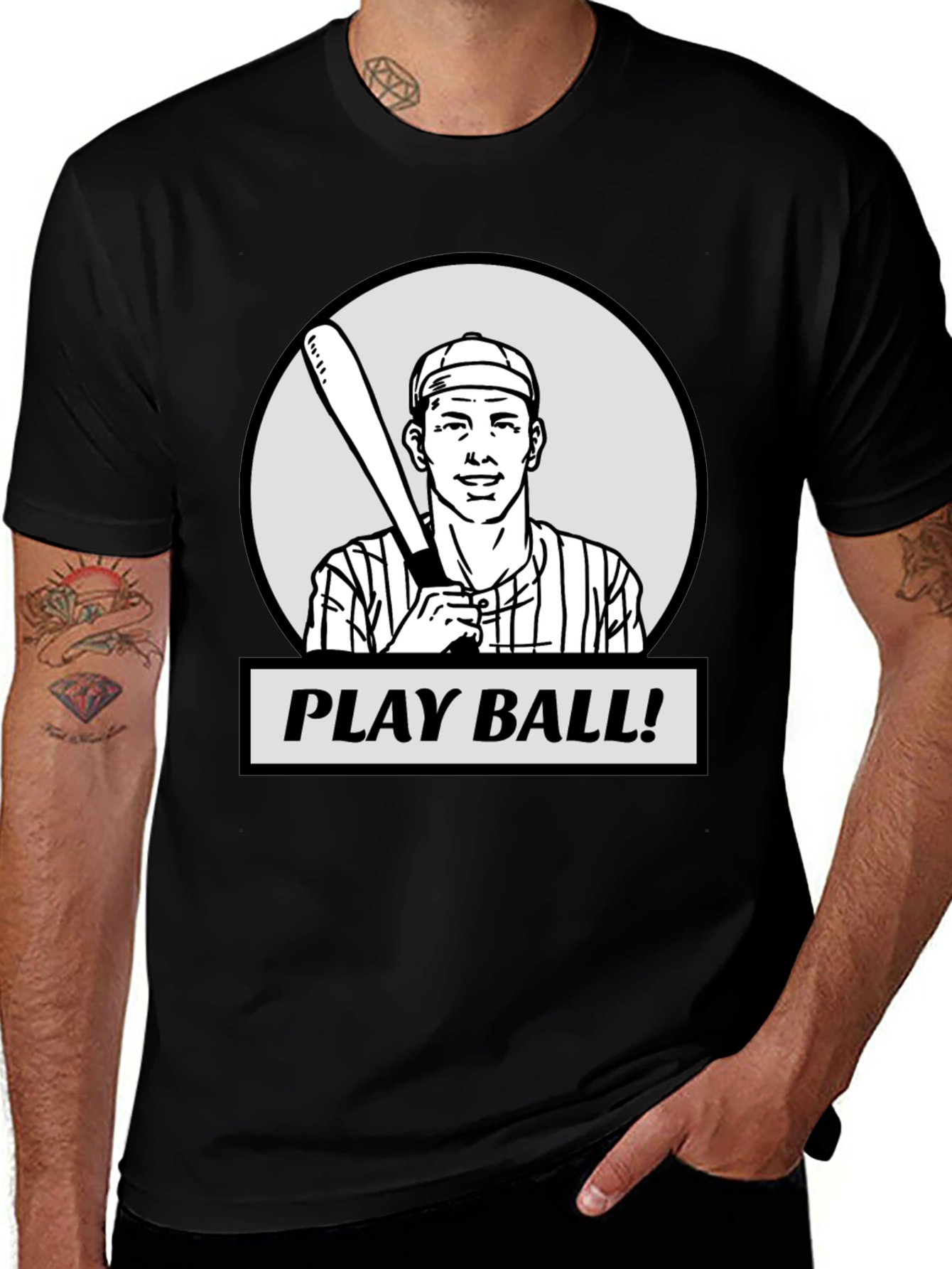 Play Ball Baseball Graphic T-Shirt