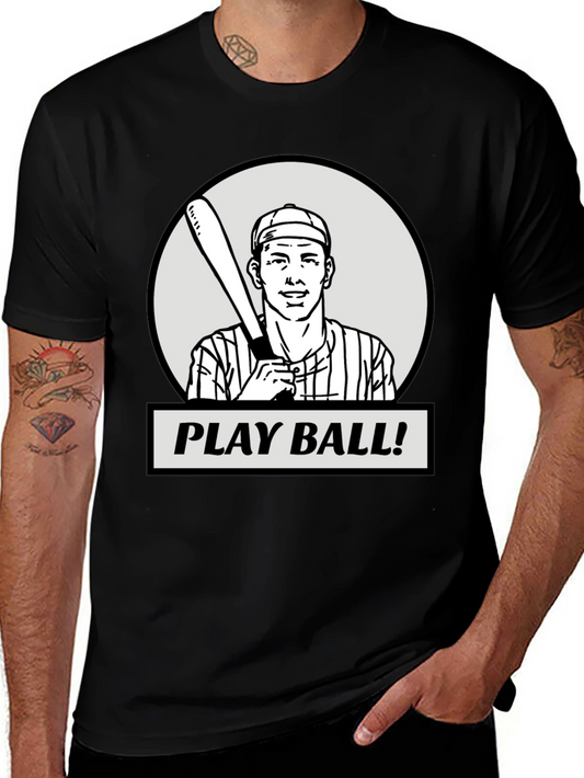 Play Ball Baseball Graphic T-Shirt