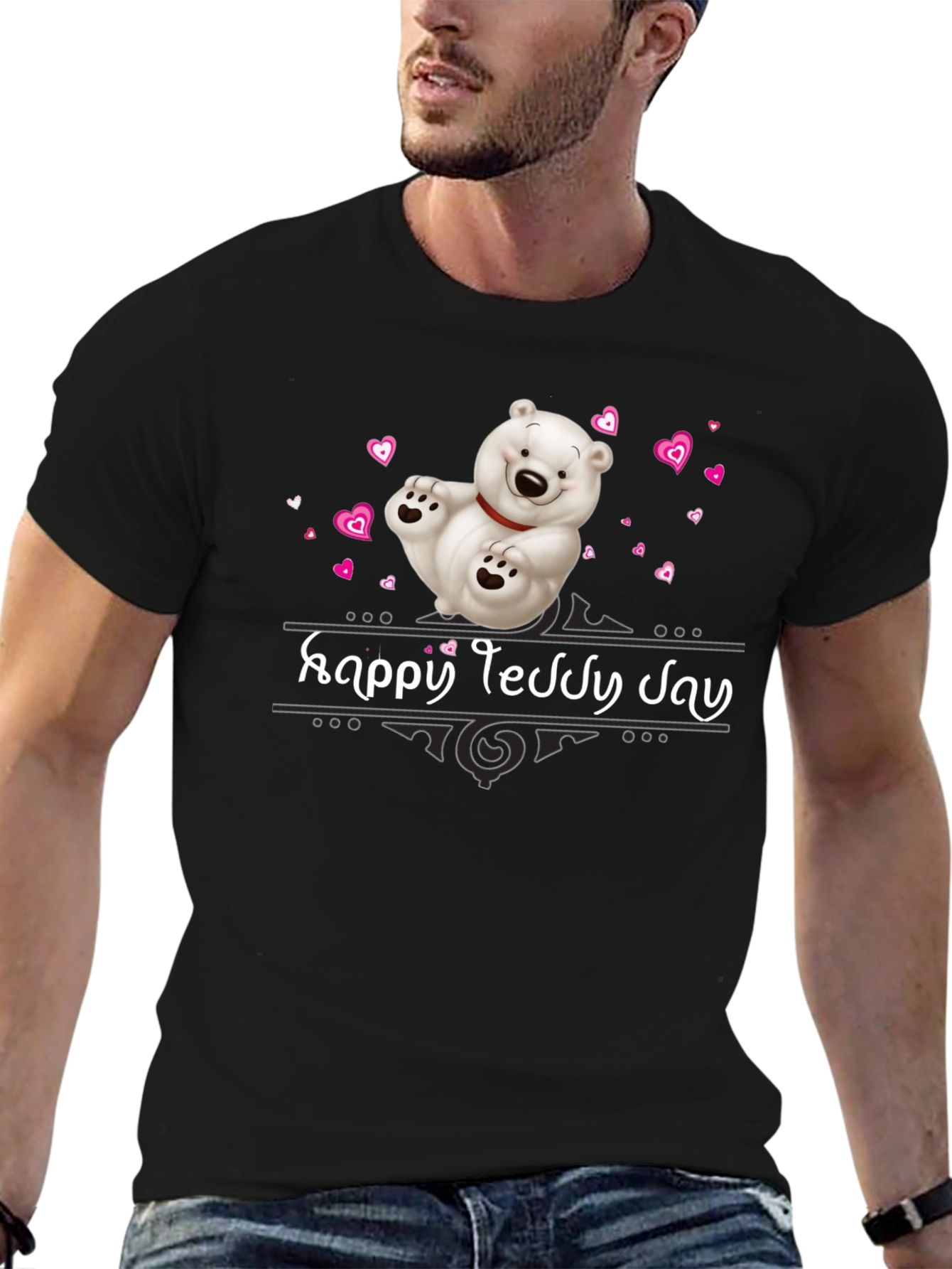 Happy Teddy Day T-Shirt - Cute Bear Design