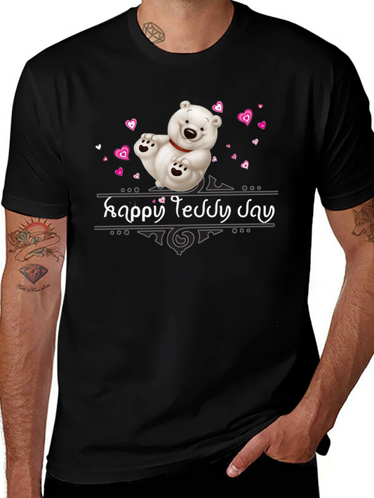 Happy Teddy Day T-Shirt - Cute Bear Design