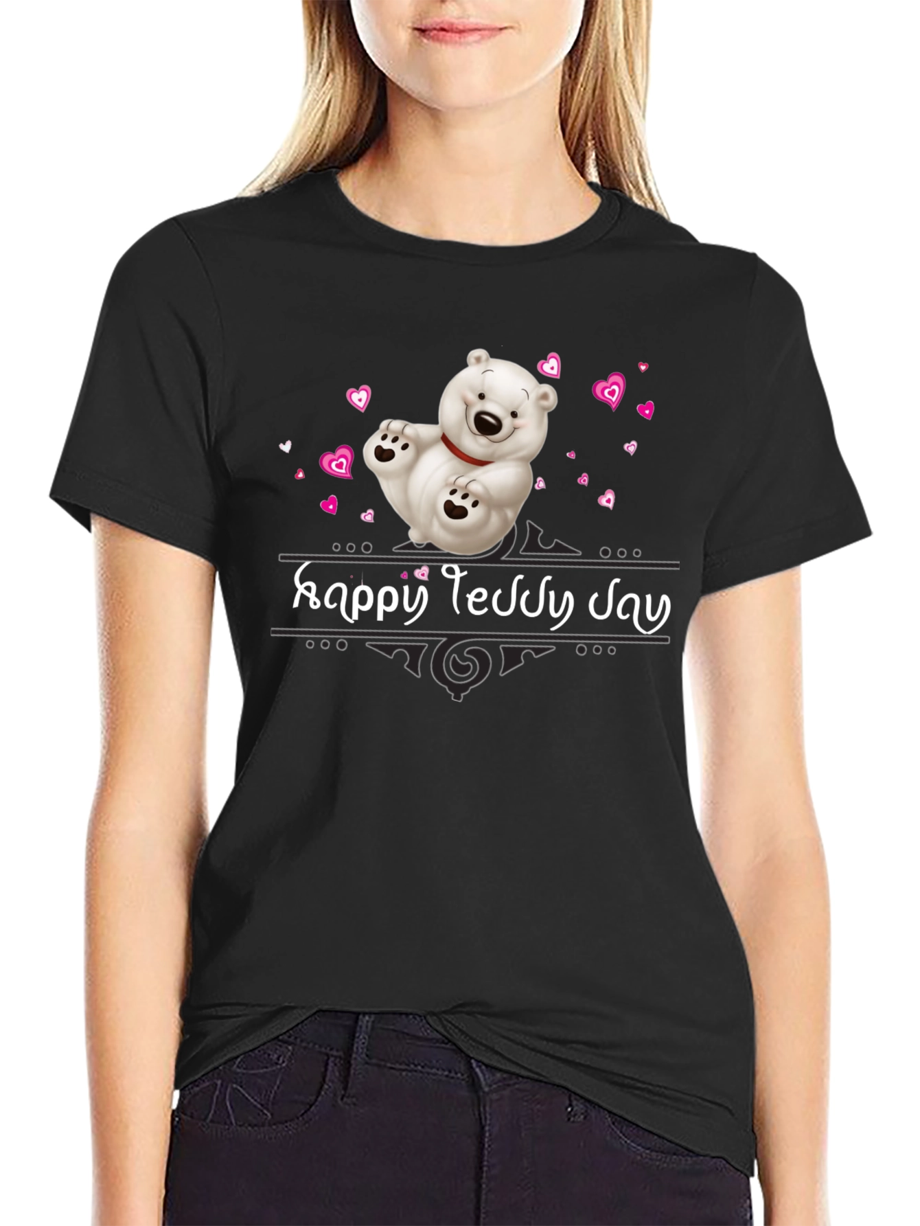 Happy Teddy Day T-Shirt - Cute Bear Design