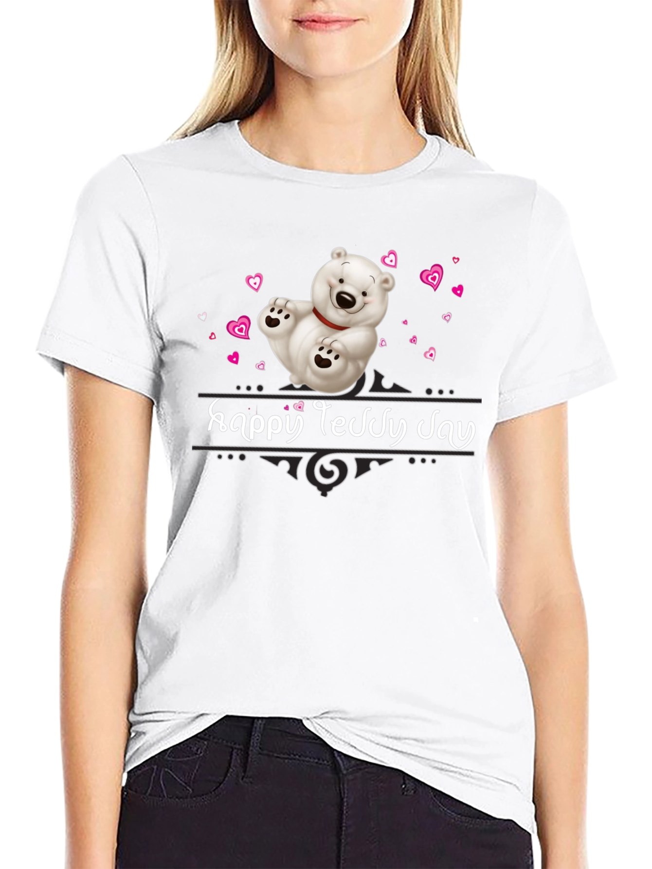 Happy Teddy Day T-Shirt - Cute Bear Design