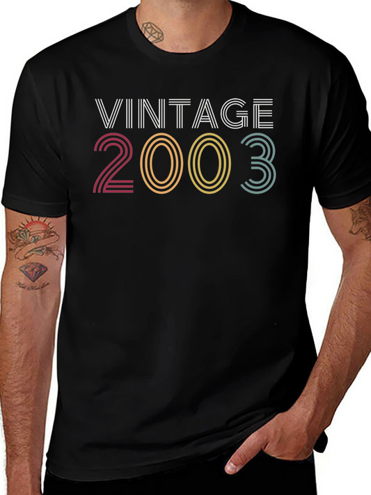 Vintage 2003 Graphic T-Shirt - Birthday Gift