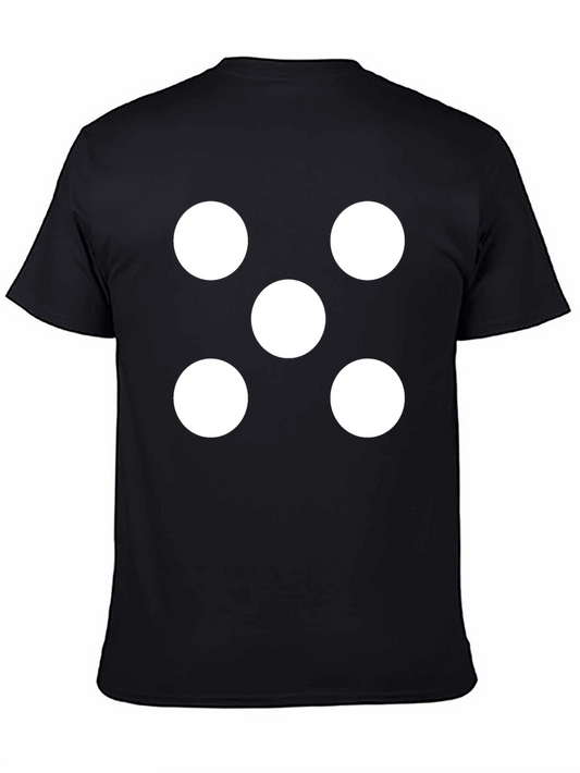 Novelty Dice Five Black T-Shirt