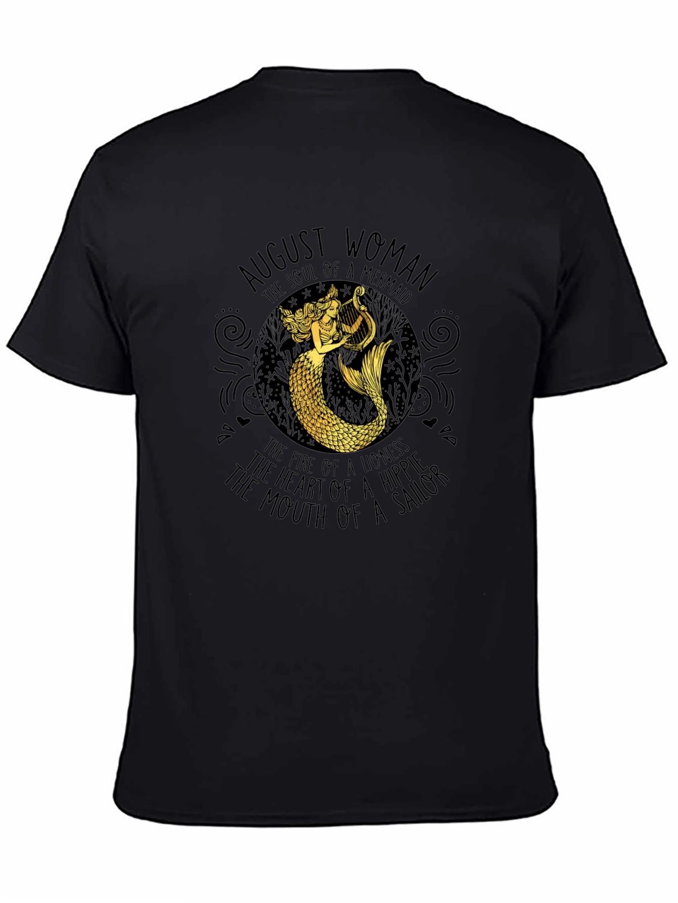 August Woman Mermaid Graphic T-Shirt
