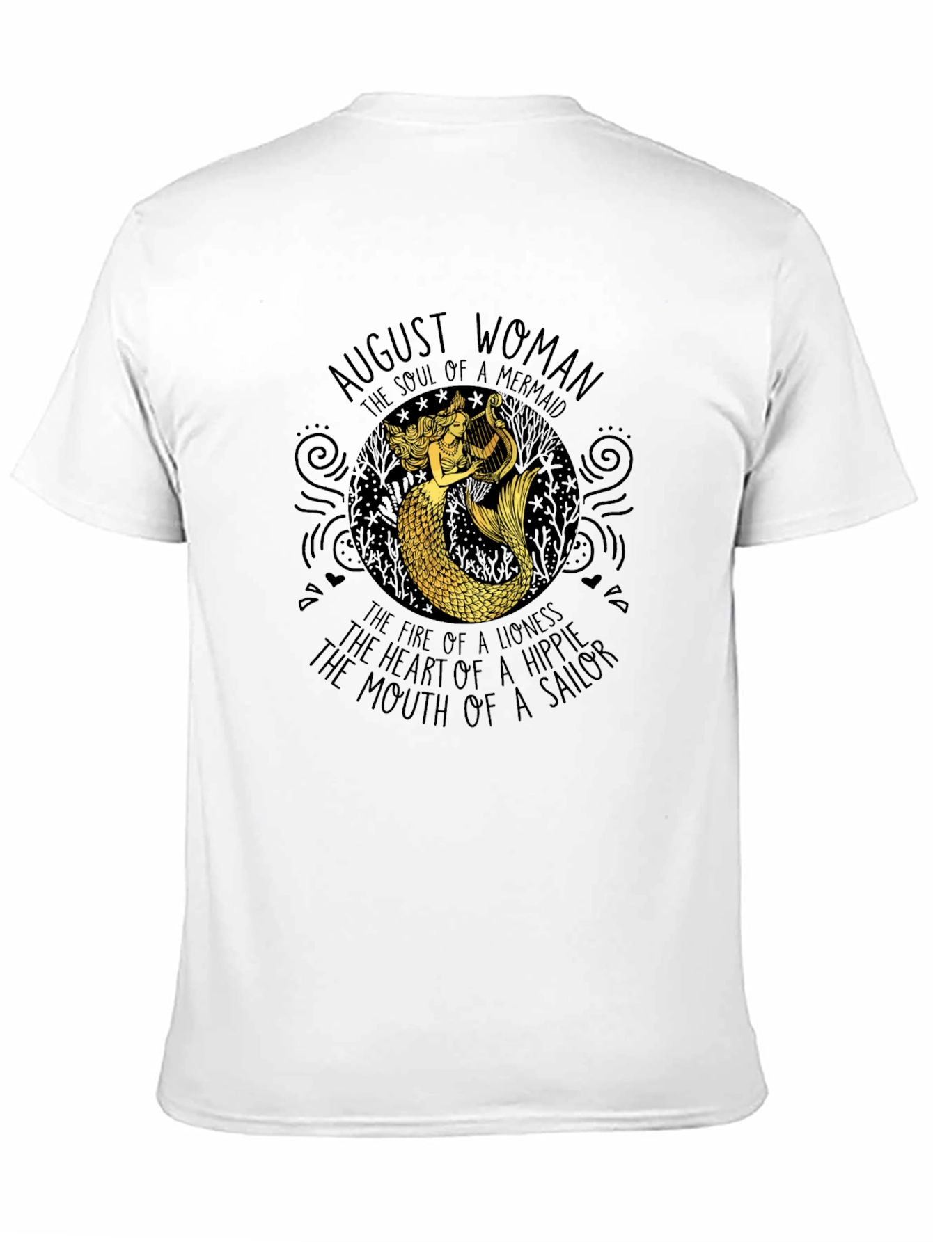 August Woman Mermaid Graphic T-Shirt