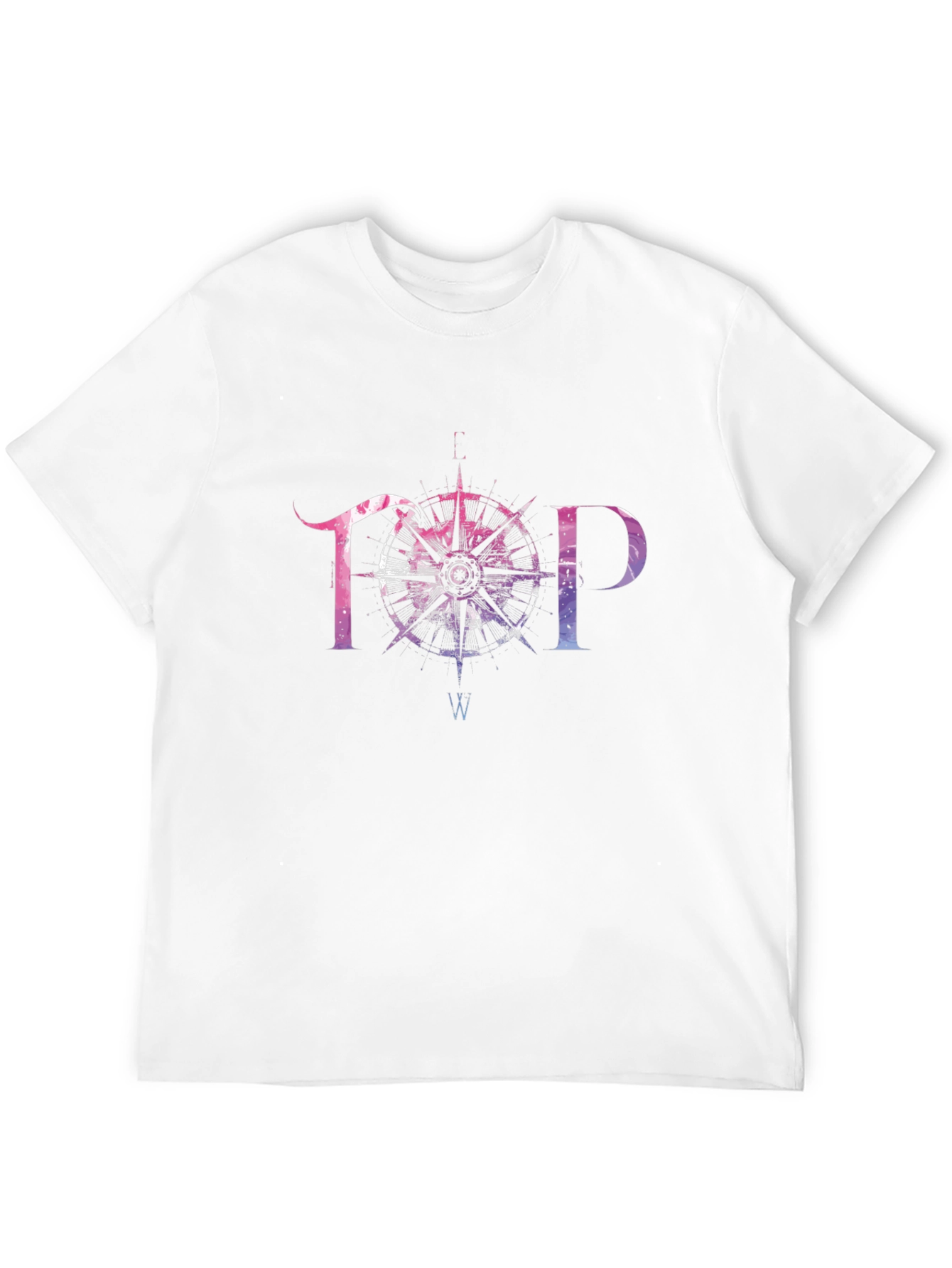 TOP Compass Graphic T-Shirt - Stylish Mens Tee