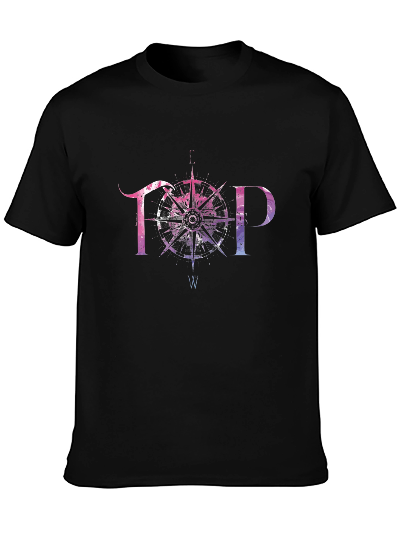 TOP Compass Graphic T-Shirt - Stylish Mens Tee