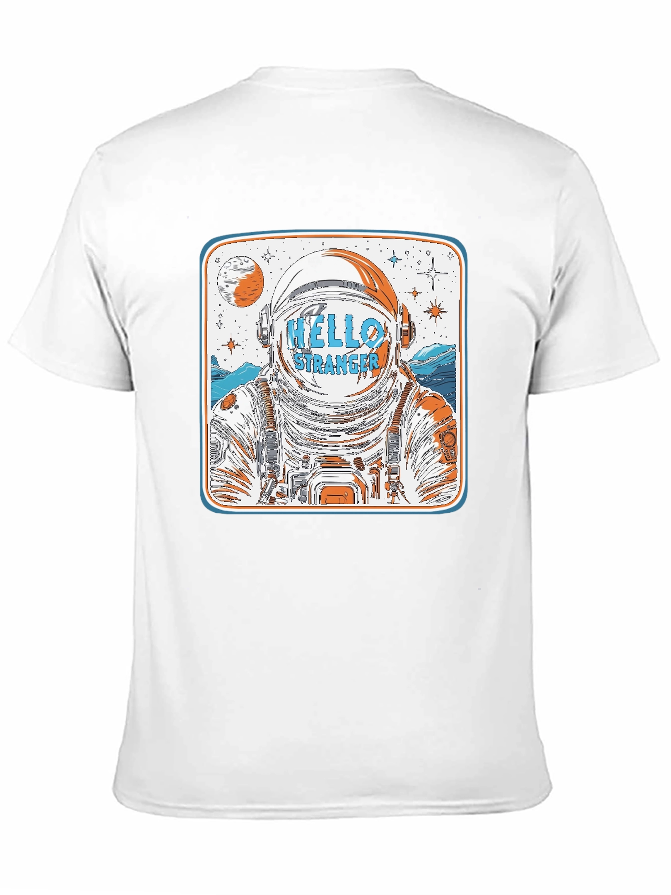 Hello Stranger Astronaut Graphic T-Shirt