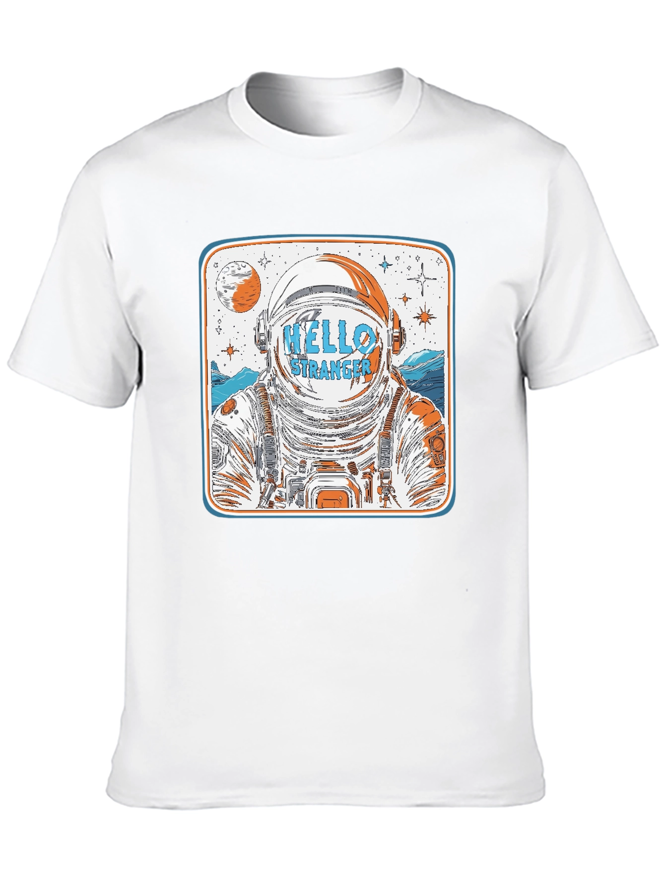 Hello Stranger Astronaut Graphic T-Shirt
