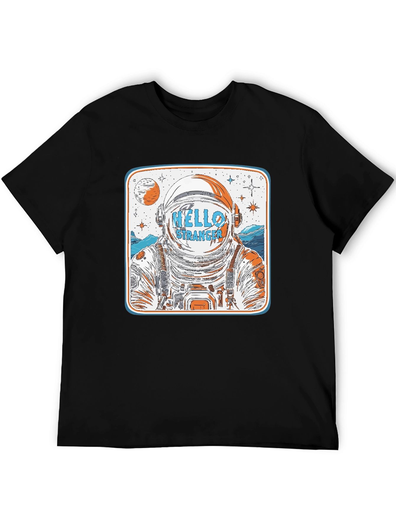 Hello Stranger Astronaut Graphic T-Shirt