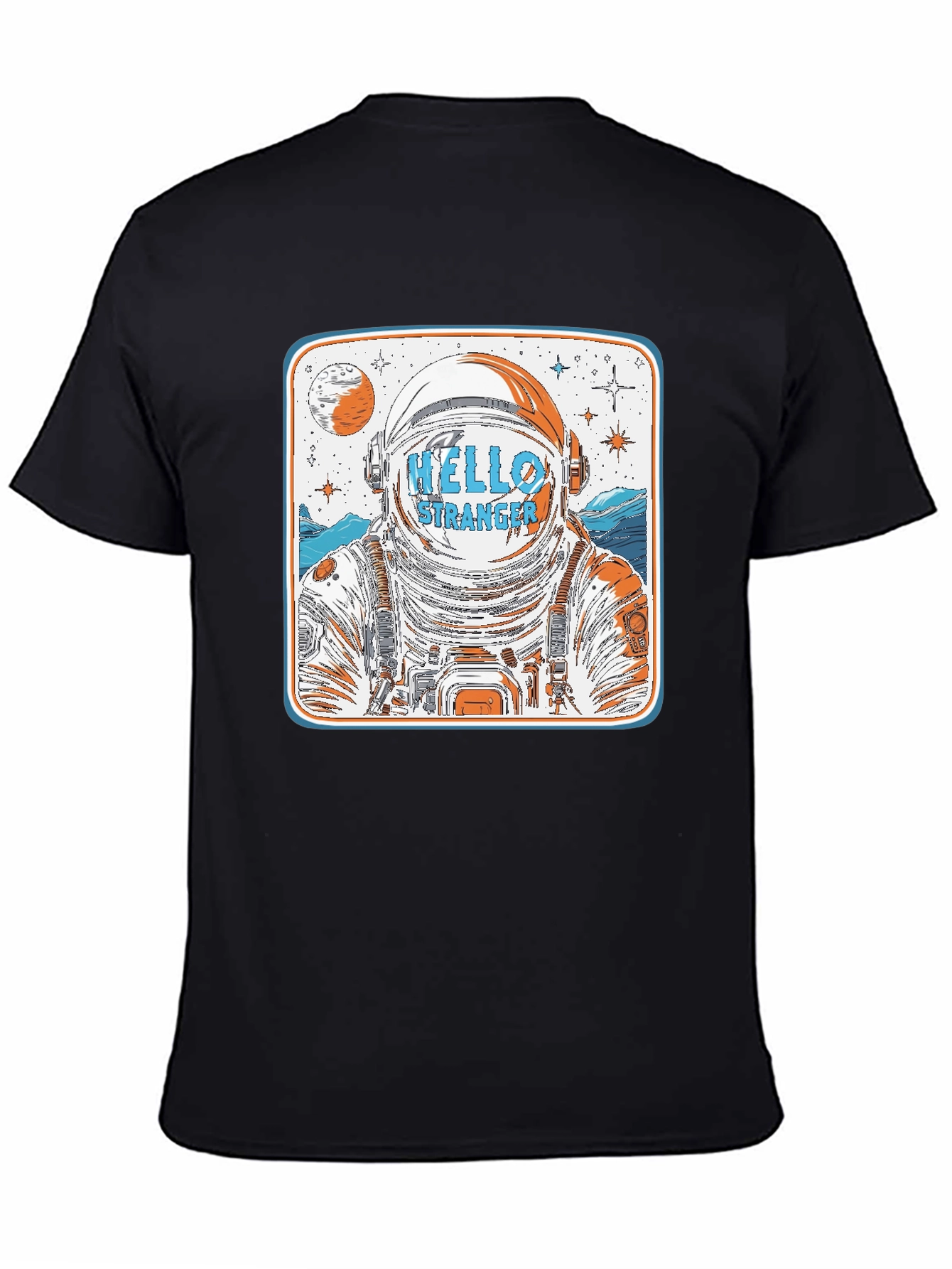 Hello Stranger Astronaut Graphic T-Shirt