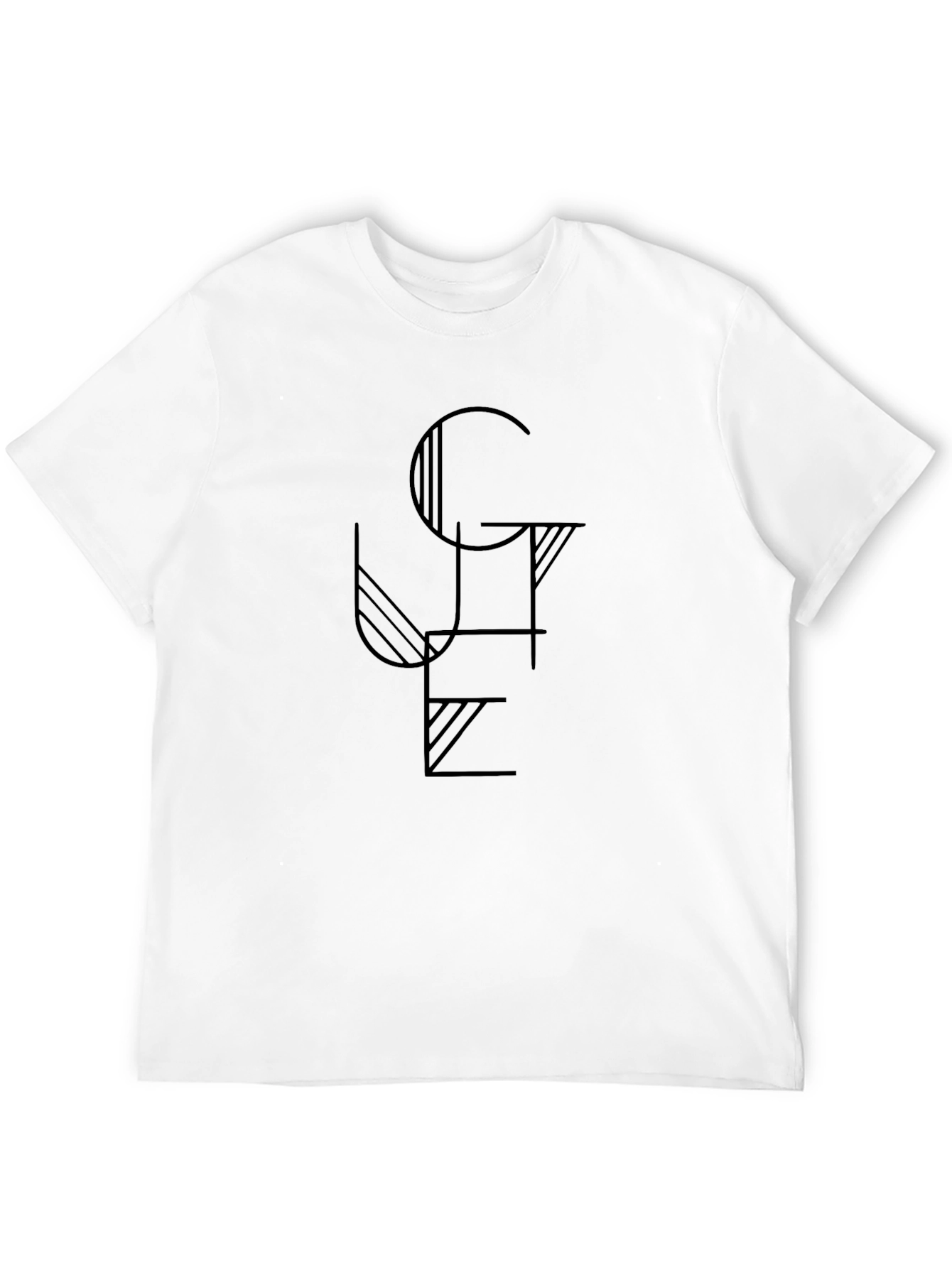 Graphic Tee - Modern Art Design Black