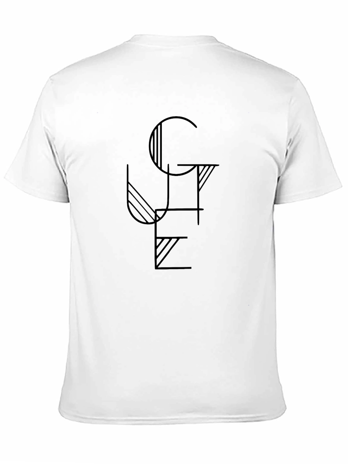Graphic Tee - Modern Art Design Black