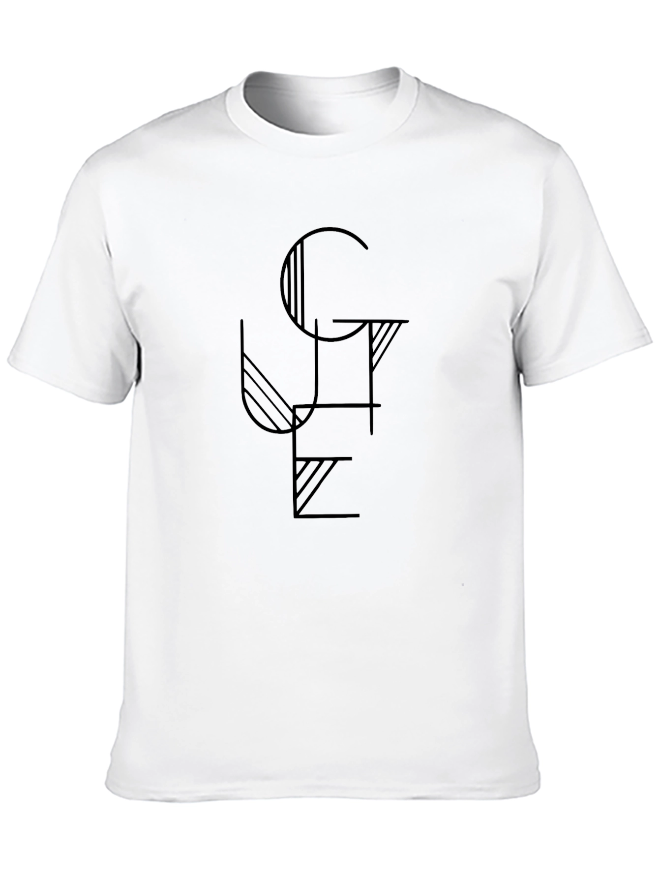 Graphic Tee - Modern Art Design Black