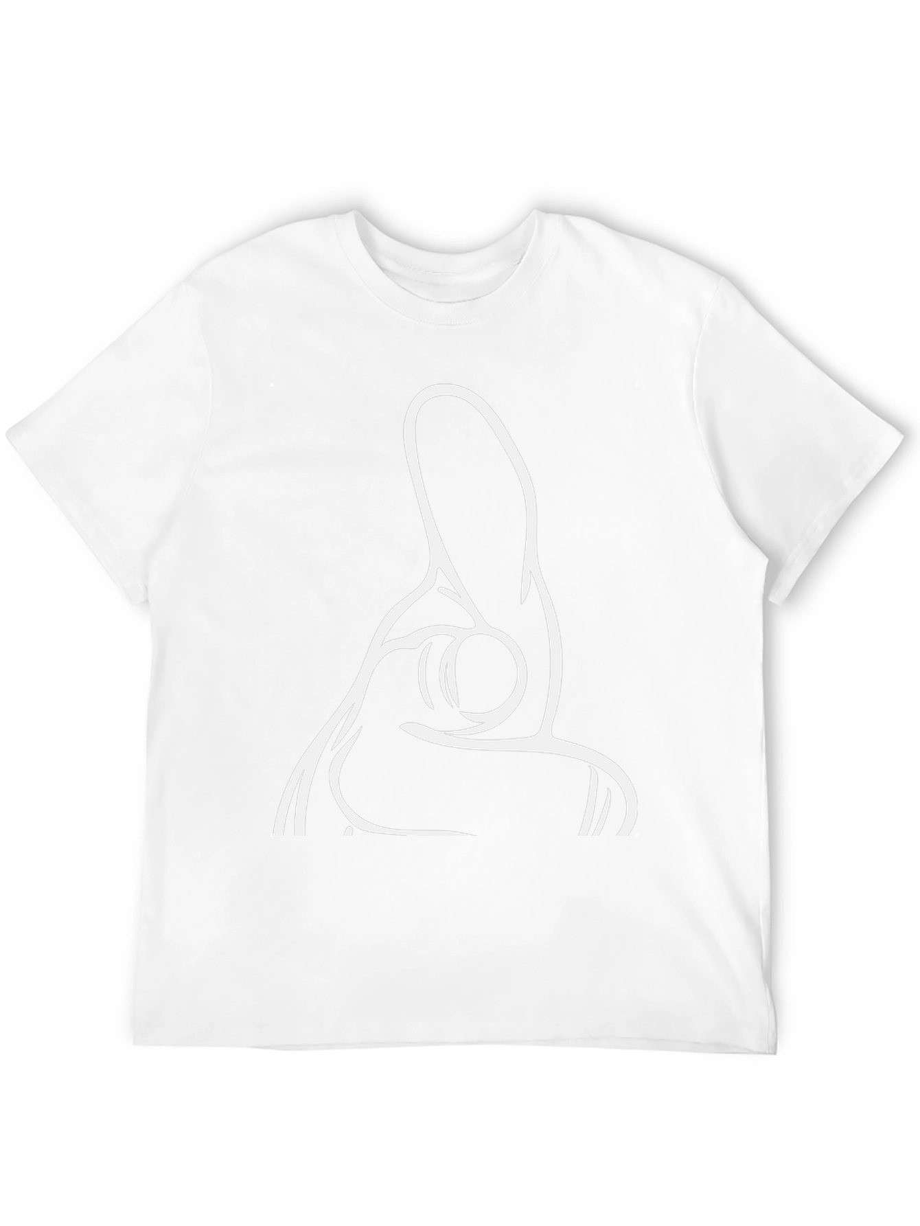 Pointing Finger Graphic Tee - Black Cotton T-Shirt