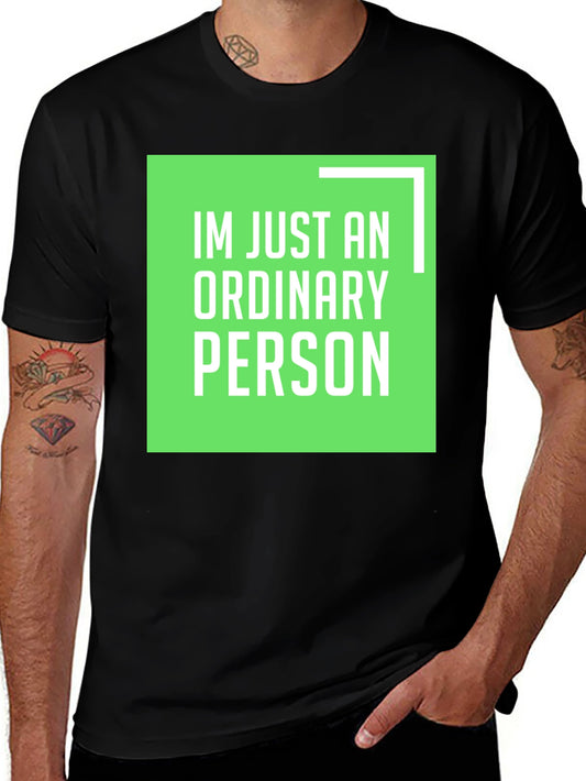 Ordinary Person Graphic Tee - Casual Style