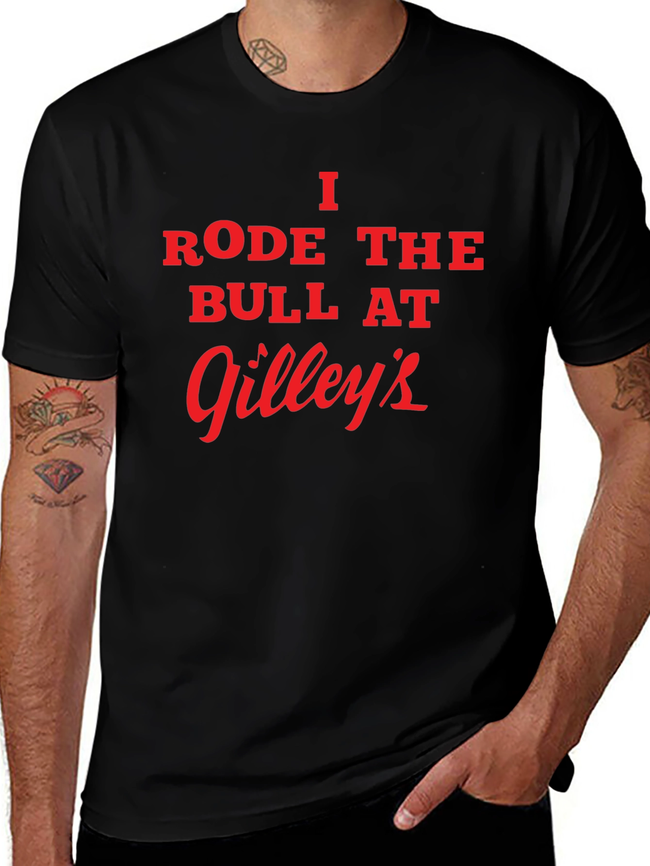 I Rode the Bull at Gilleys Black T-Shirt