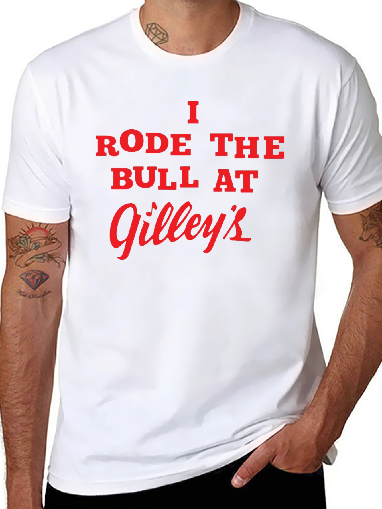 I Rode the Bull at Gilleys Black T-Shirt