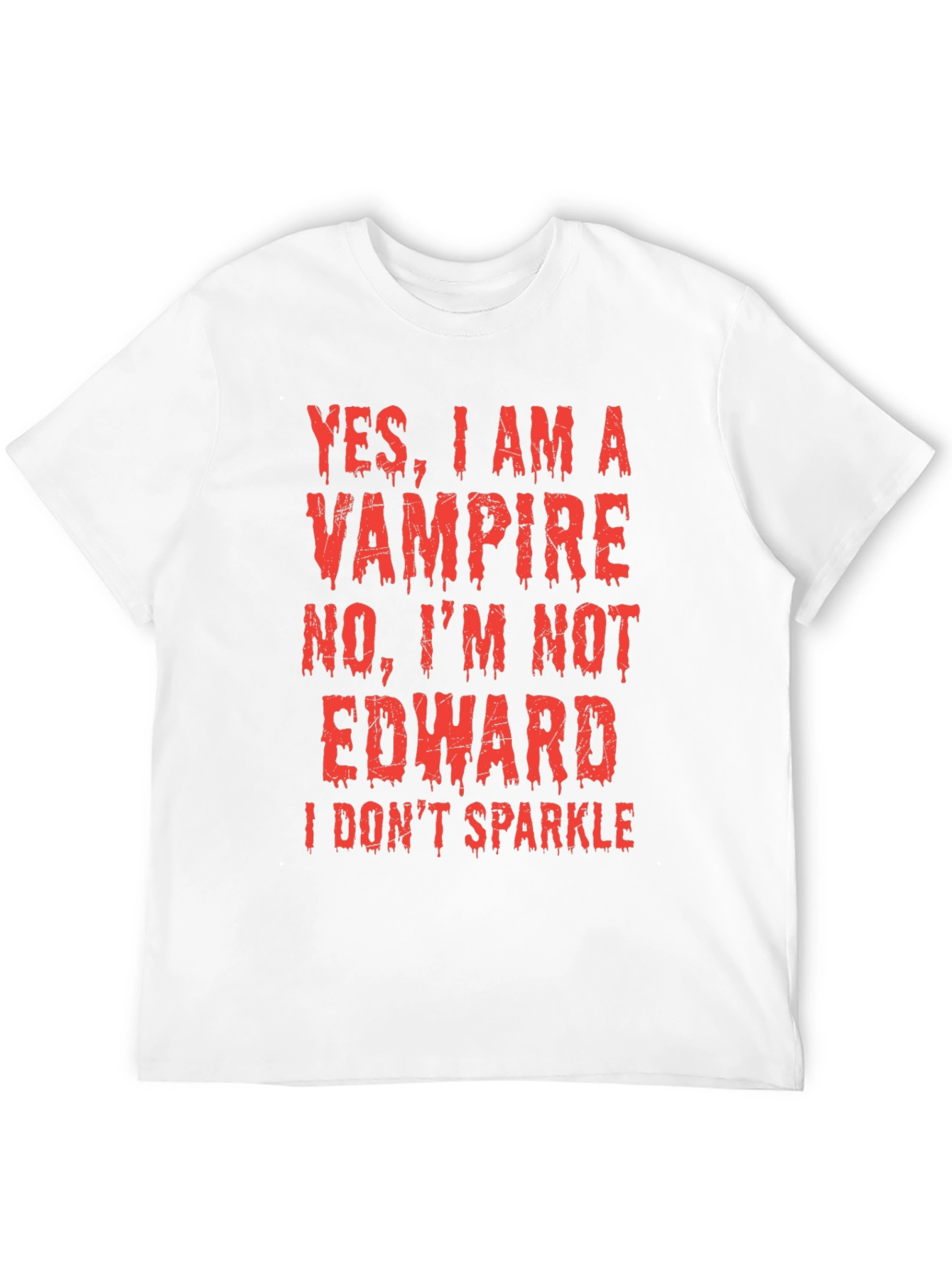 Funny Vampire T-Shirt - No Edward I Dont Sparkle
