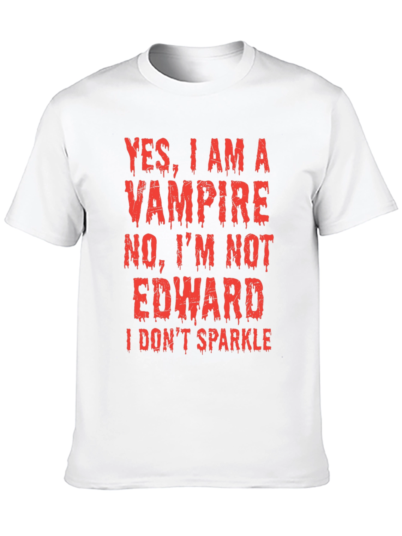 Funny Vampire T-Shirt - No Edward I Dont Sparkle