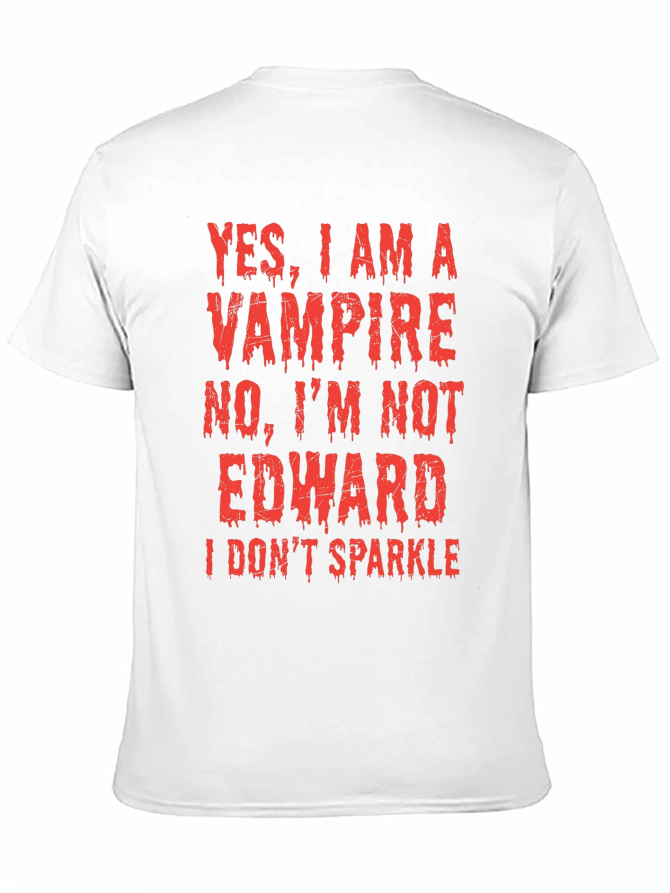 Funny Vampire T-Shirt - No Edward I Dont Sparkle