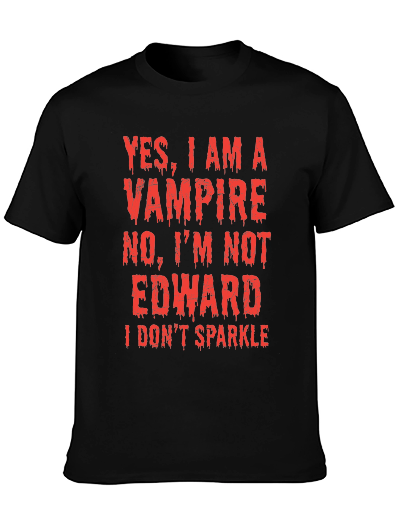 Funny Vampire T-Shirt - No Edward I Dont Sparkle