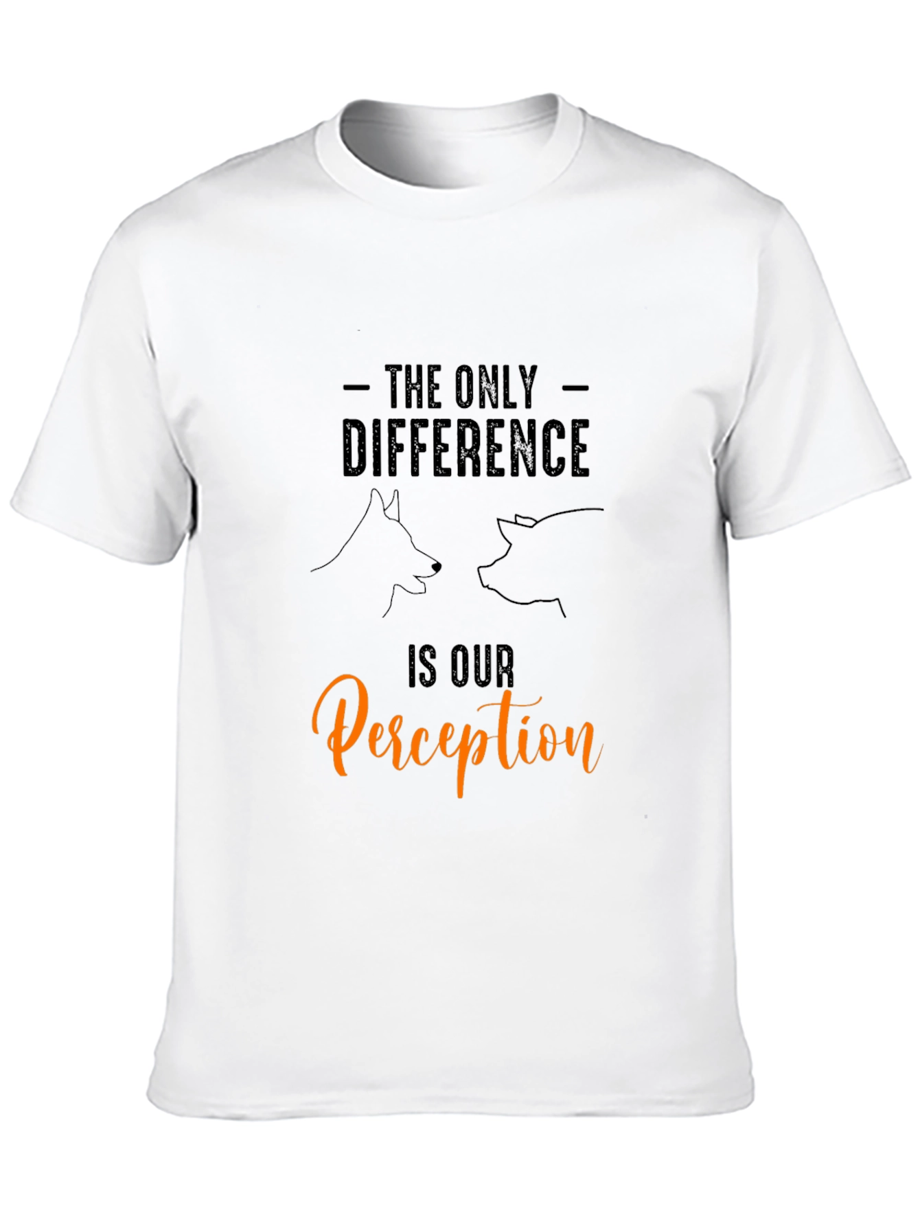 Dog & Pig Perception T-Shirt - Animal Lover Tee