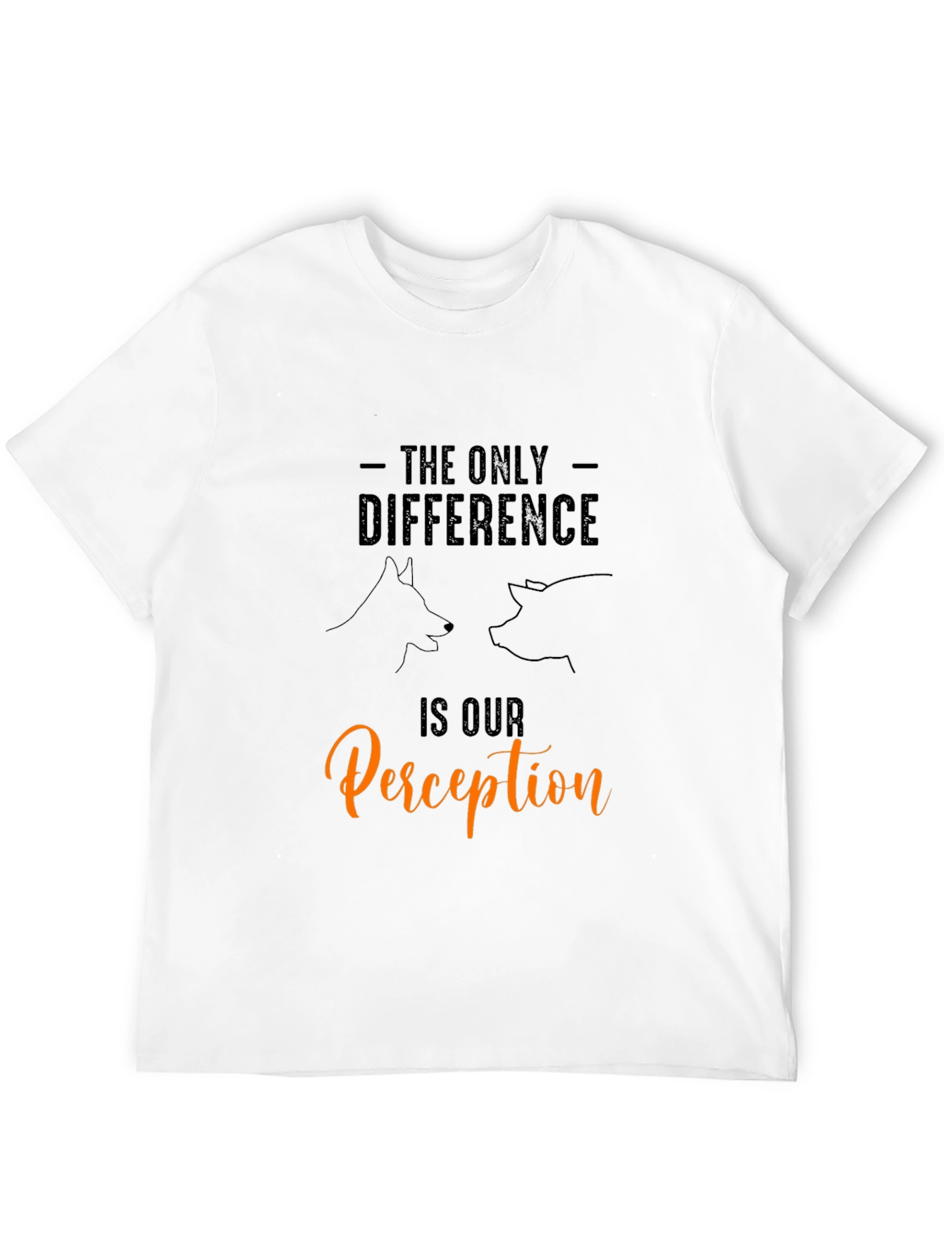 Dog & Pig Perception T-Shirt - Animal Lover Tee