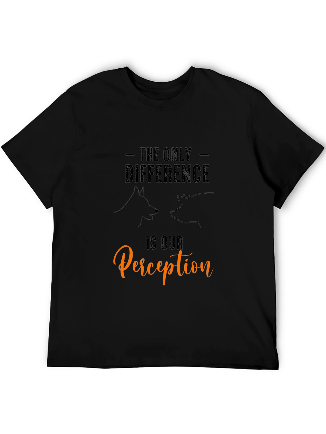 Dog & Pig Perception T-Shirt - Animal Lover Tee