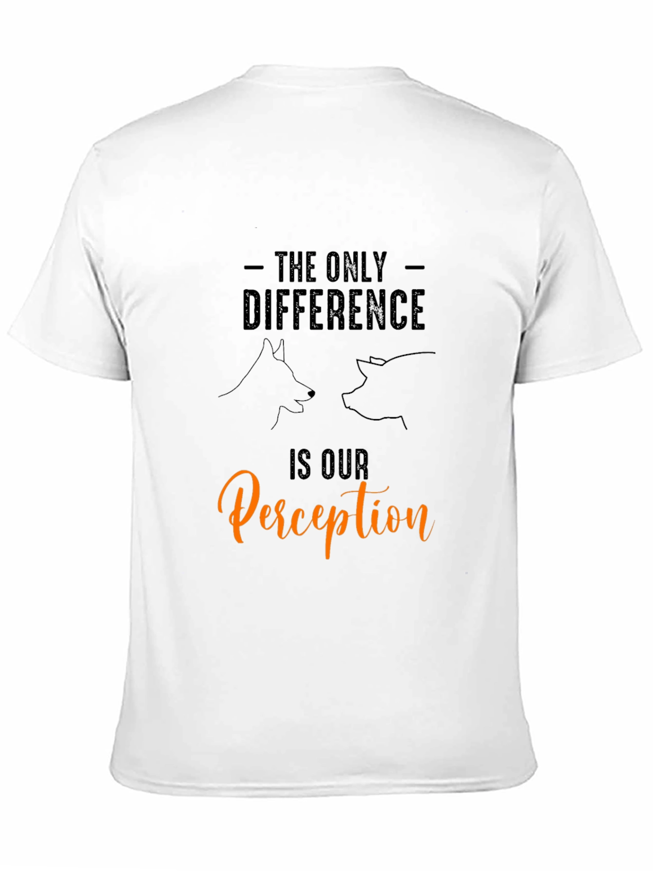 Dog & Pig Perception T-Shirt - Animal Lover Tee