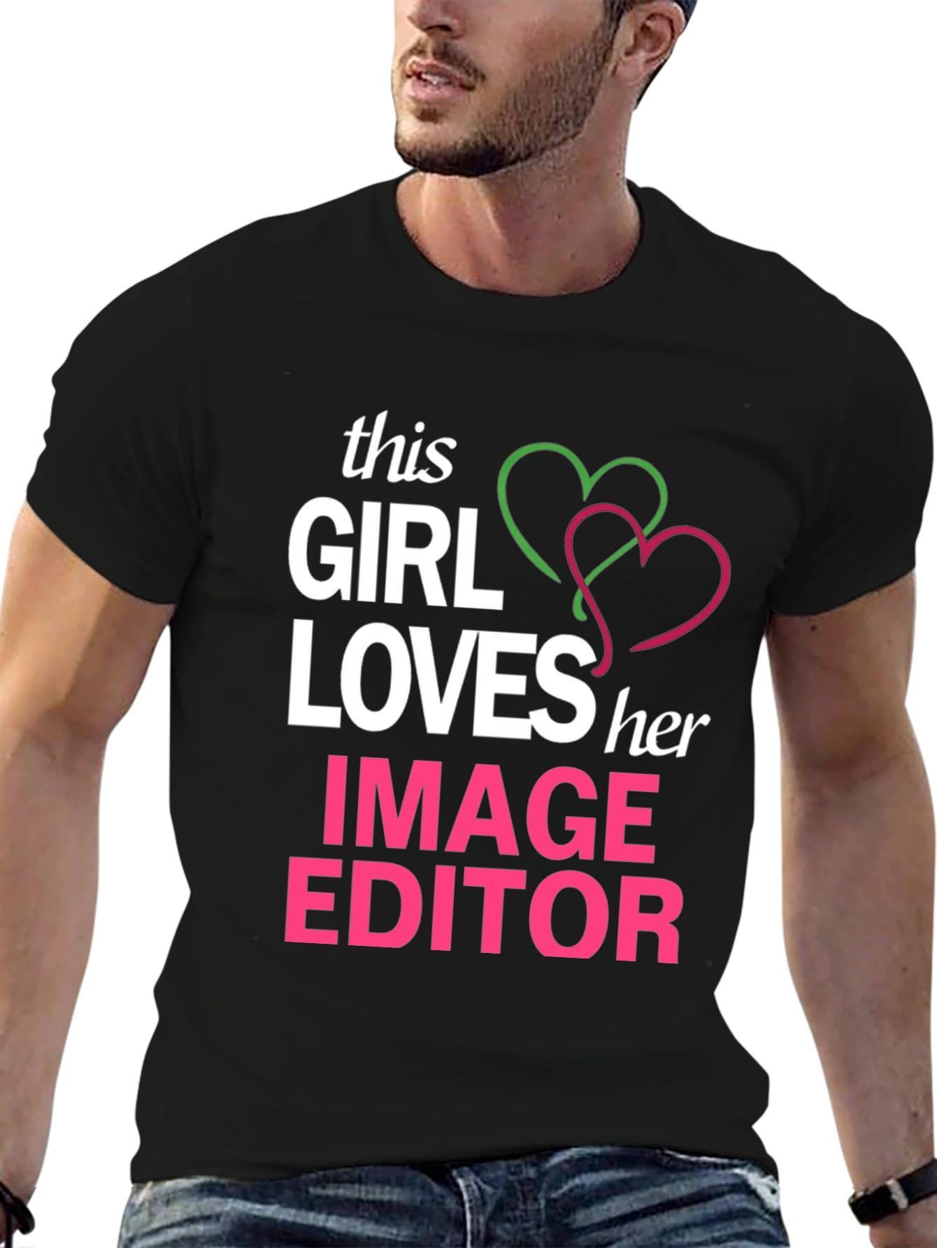Girl Loves Image Editor Graphic T-Shirt
