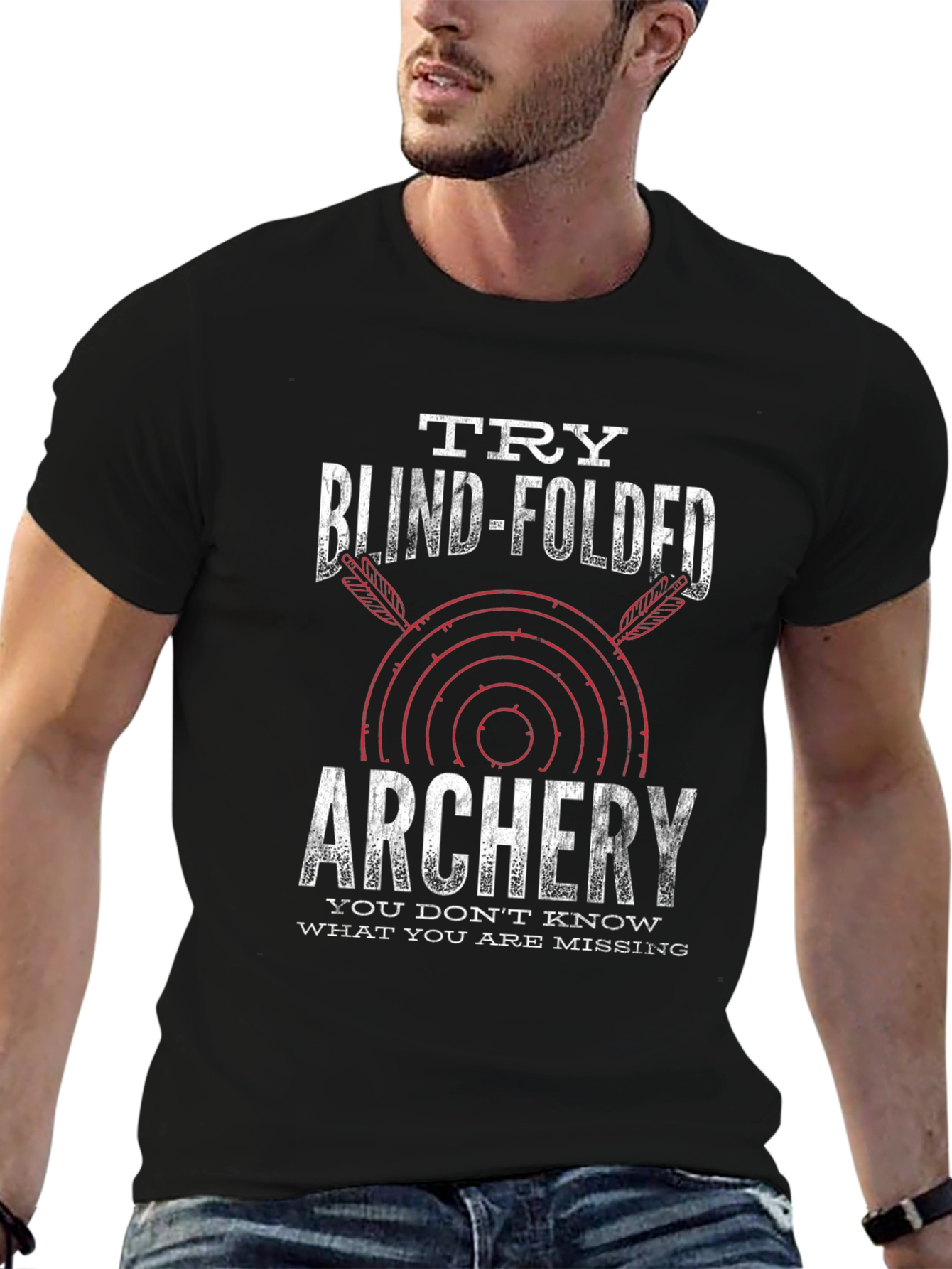 Blind-Folded Archery Black T-Shirt