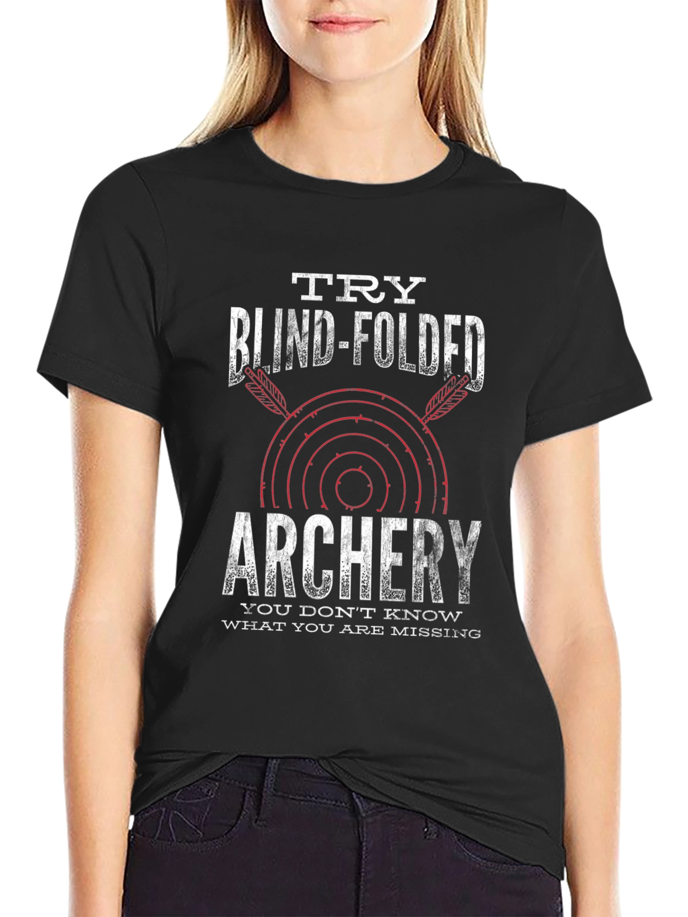 Blind-Folded Archery Black T-Shirt