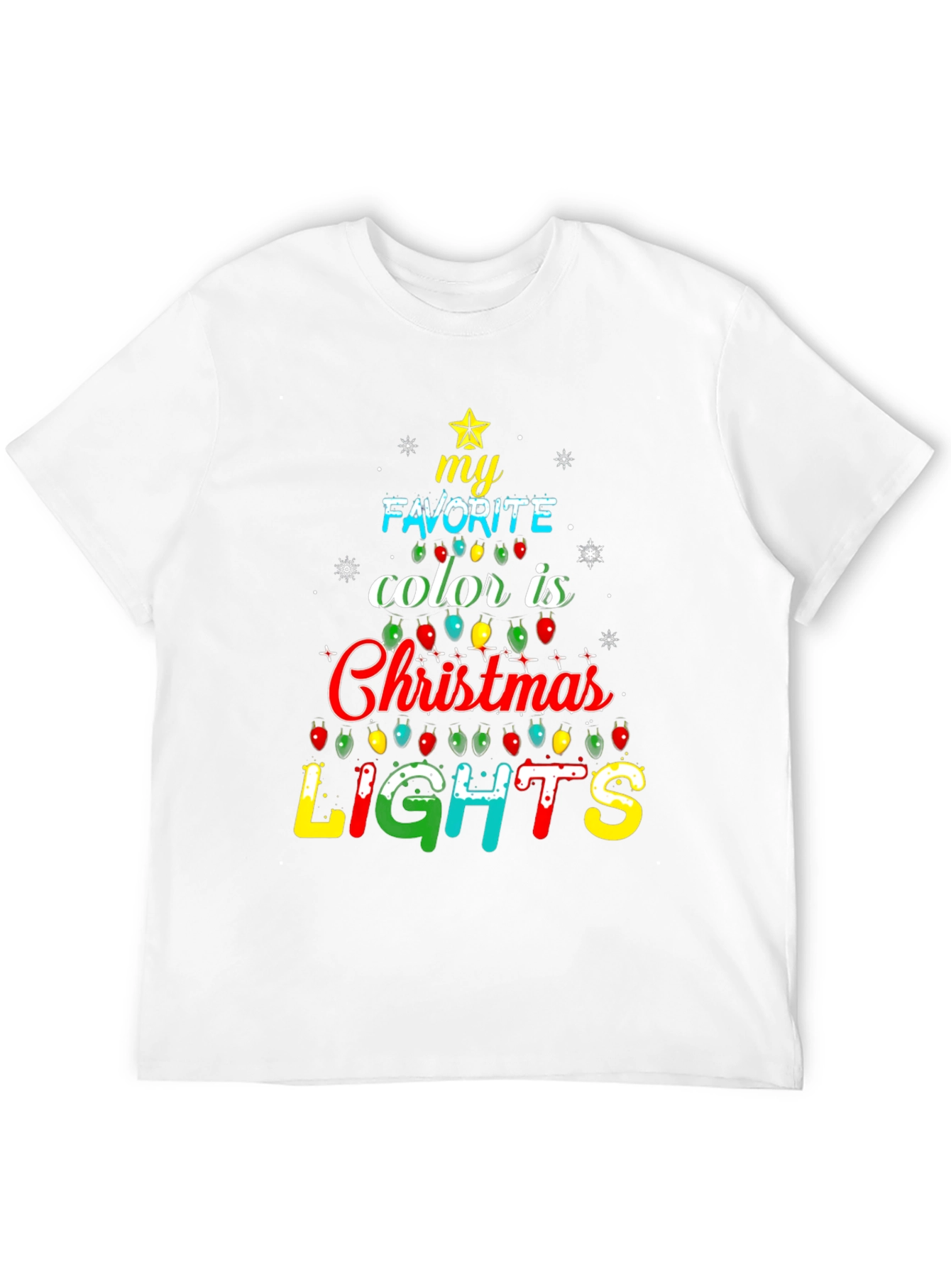 Christmas Lights T-Shirt - Holiday Festive Tee